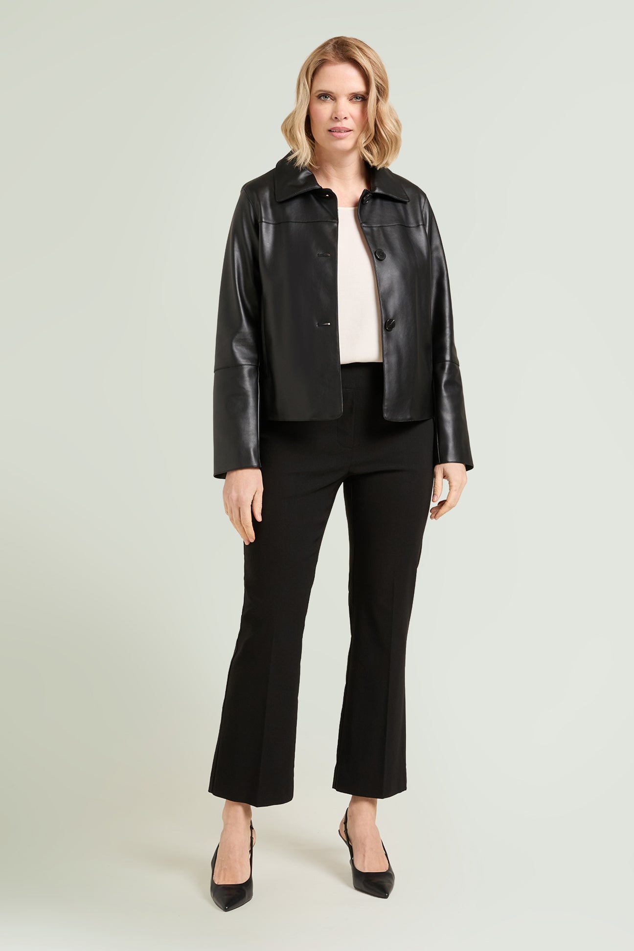 PANTALONI PULL-ON KICK FLARE IN BENGALINA