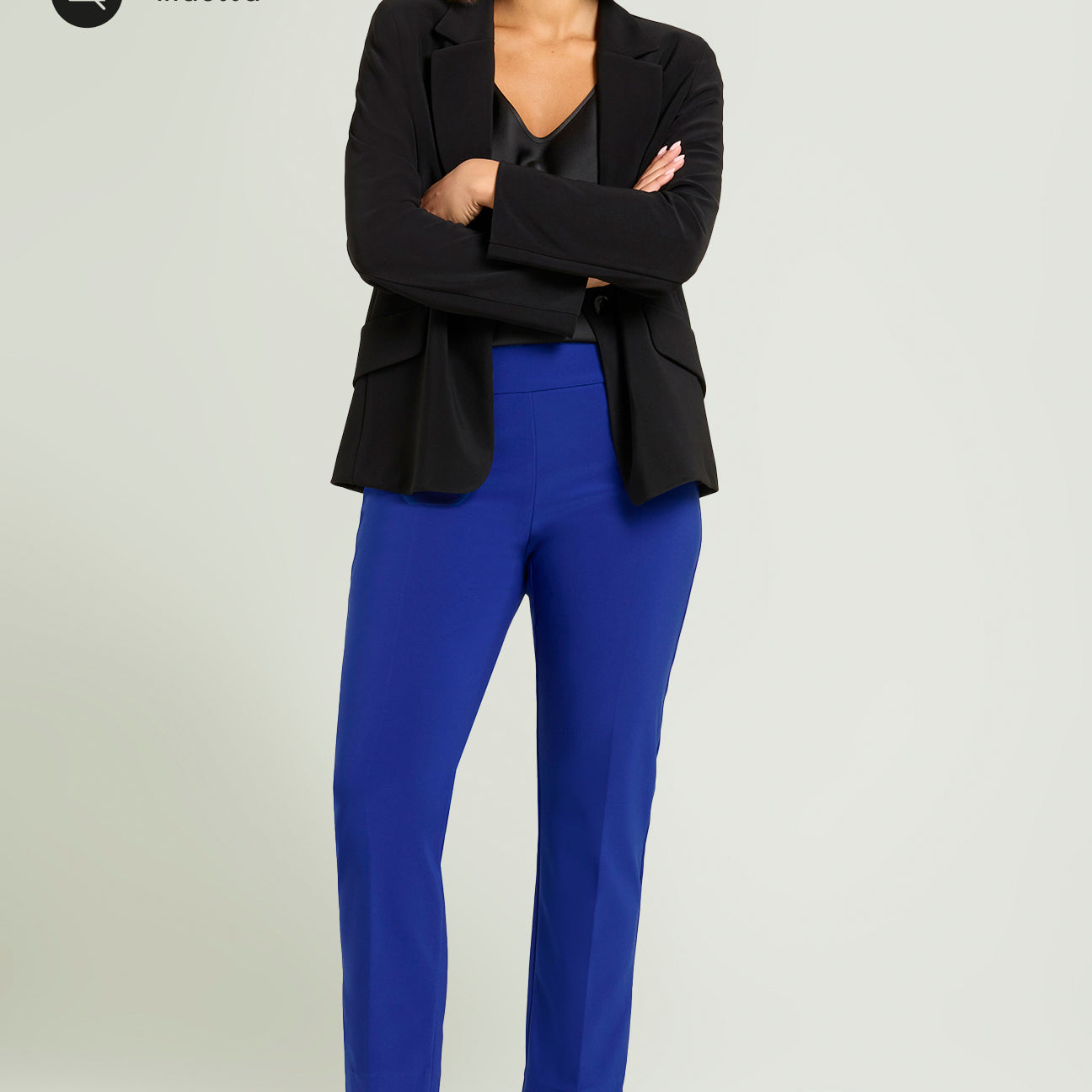 PANTALONI PULL-ON SKINNY IN COMPATTO STRETCH