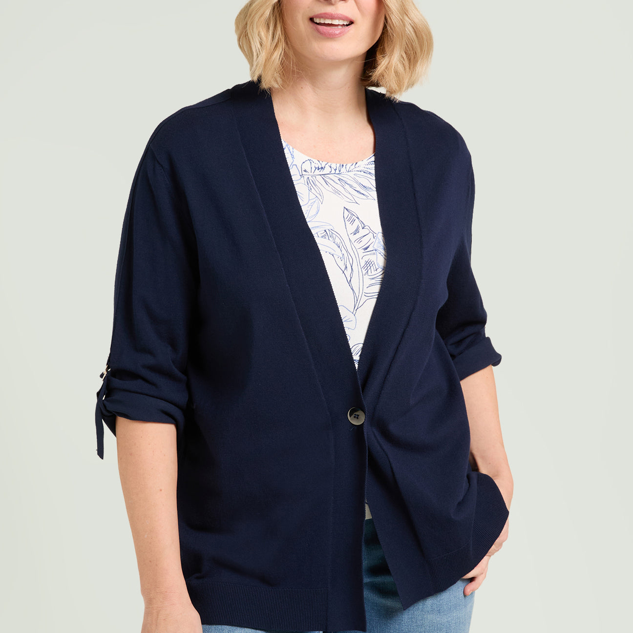 CARDIGAN IN VISCOSA COMFORT