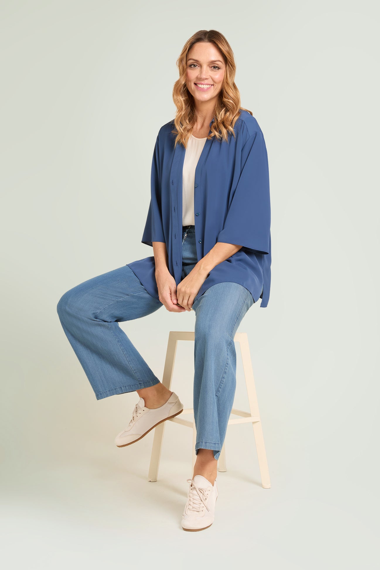 CAMICIA IN TESSUTO FLUIDO SILKY TOUCH