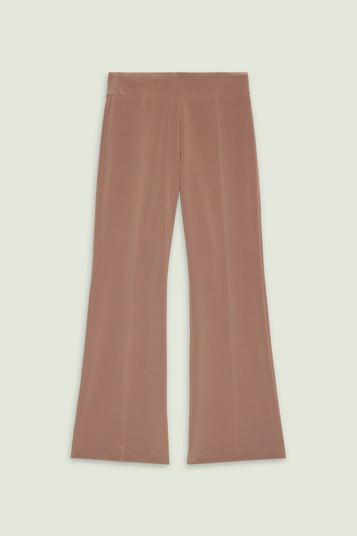 PANTALONI PULL-ON FLARE IN COMPACT STRETCH