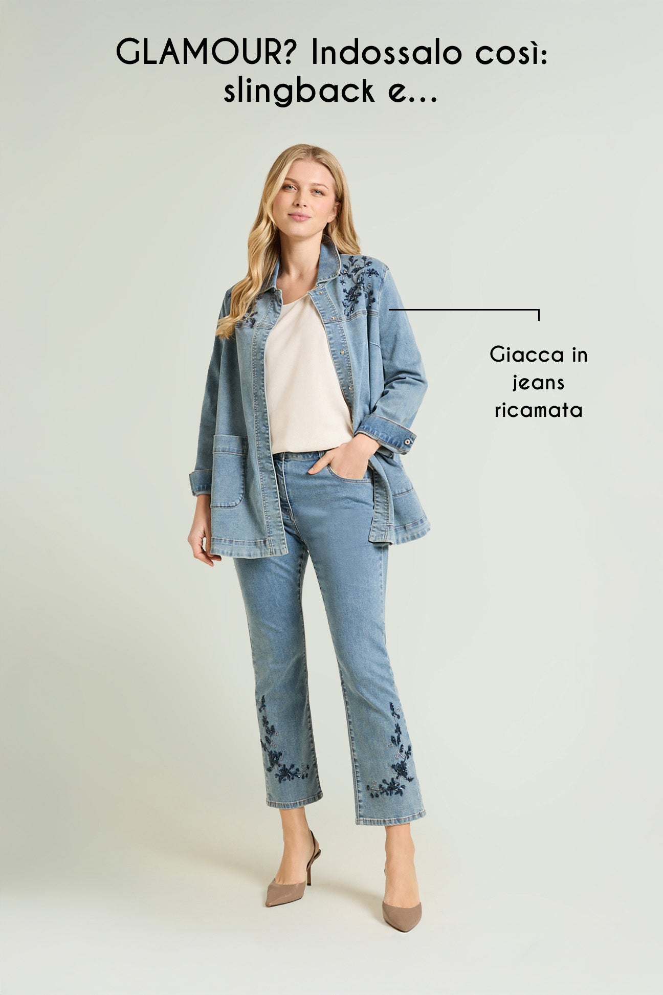 JEANS RICAMATO