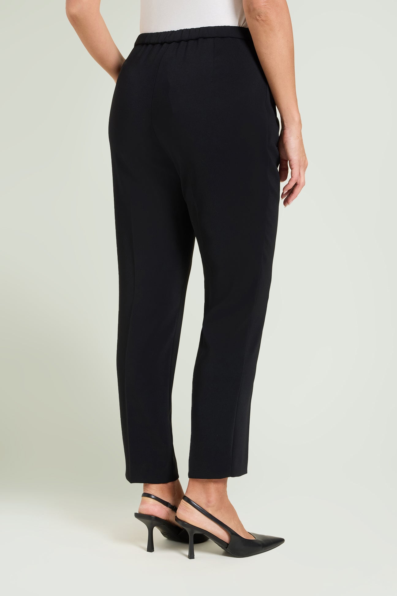 PANTALONI A SIGARETTA IN CREPE CADY