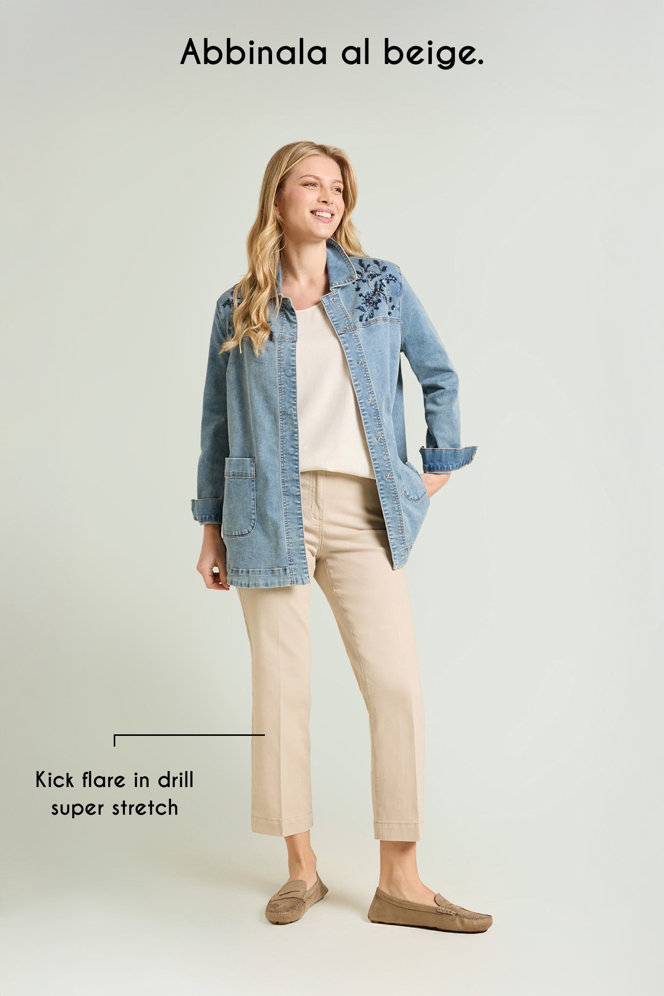 GIACCA IN DENIM RICAMATA