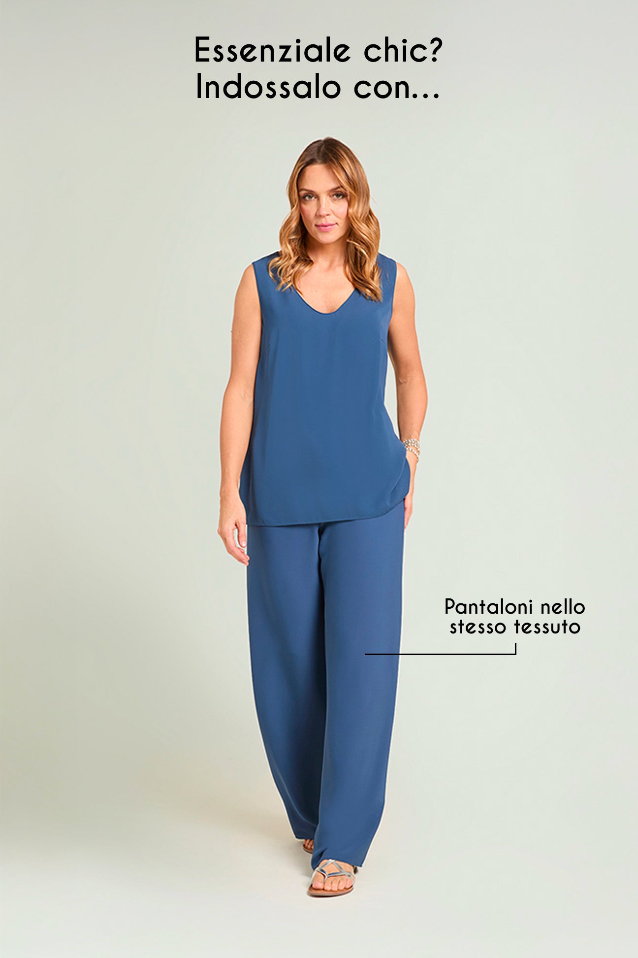 TOP IN TESSUTO FLUIDO SILKY TOUCH