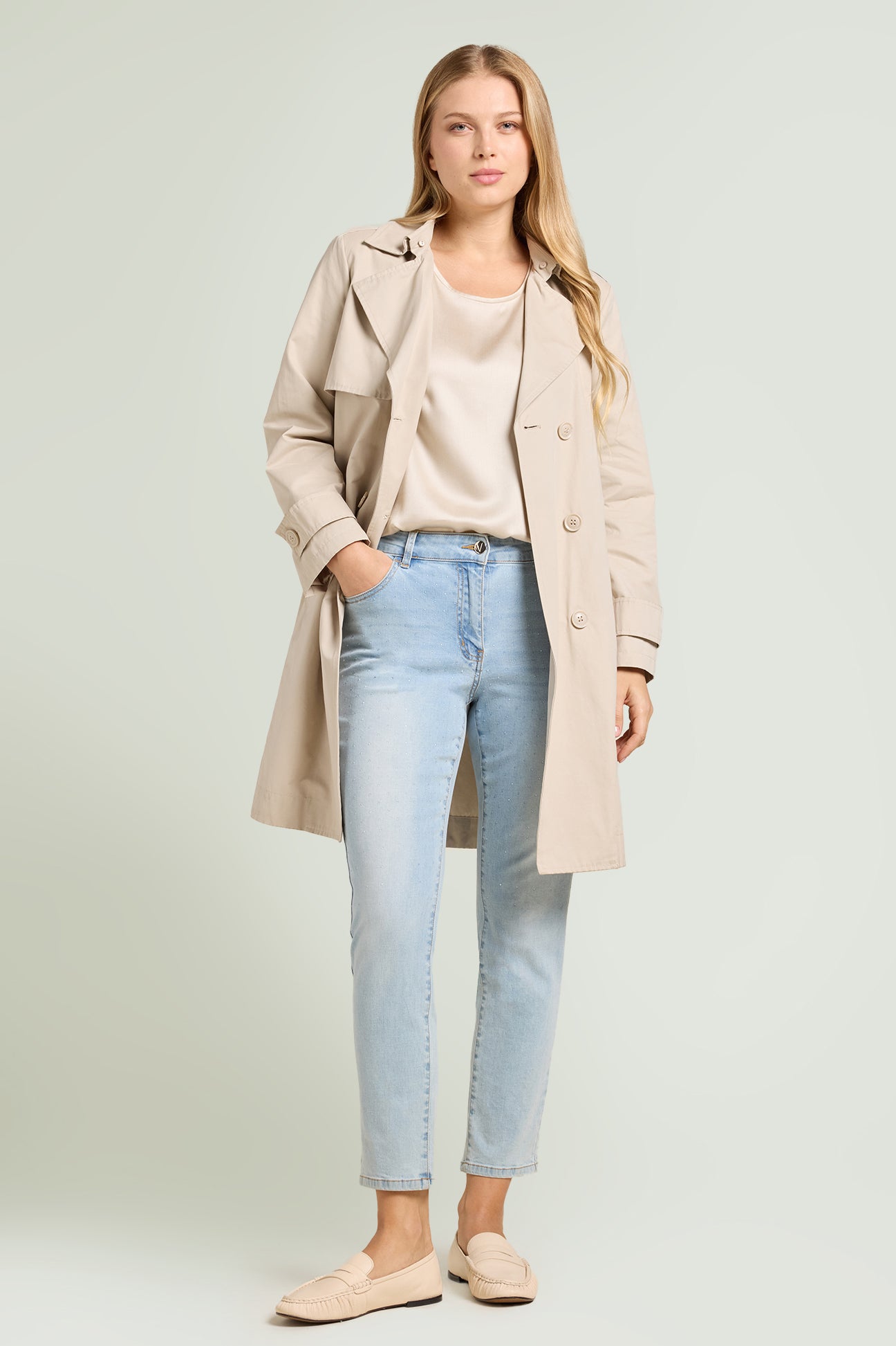 JEANS SKINNY CON APPLICAZIONI