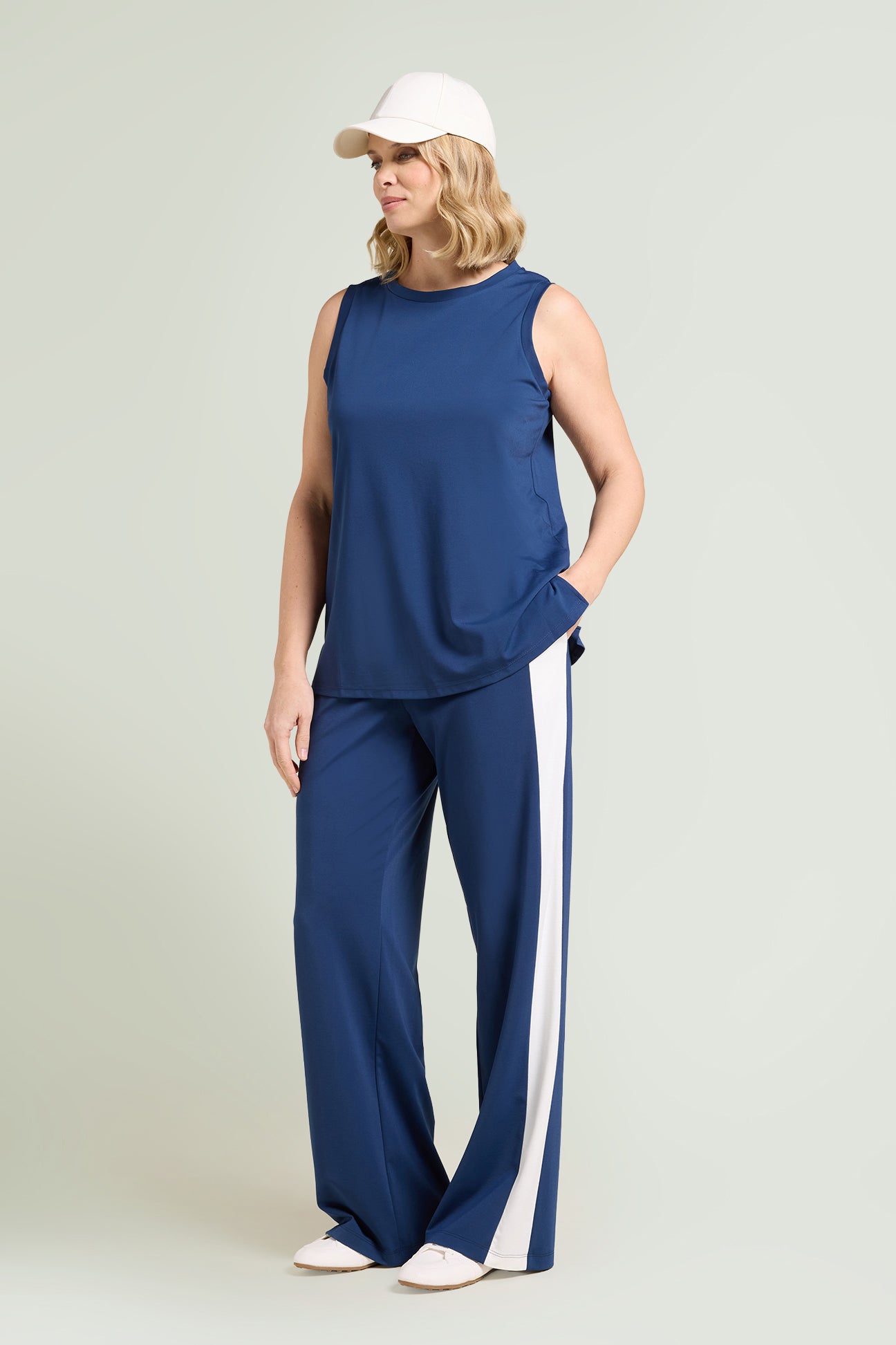 PANTALONI PULL-ON AMPI CON BANDE LATERALI