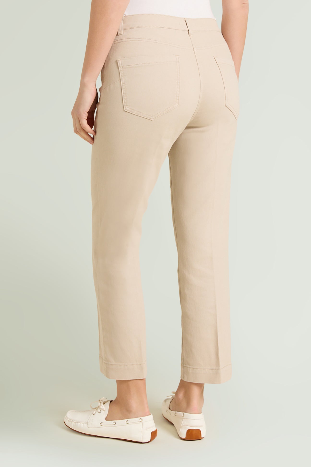 PANTALONI KICK FLARE IN DRILL