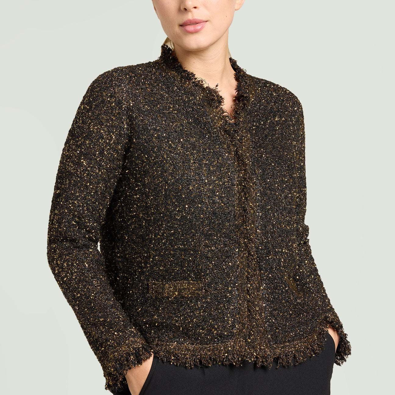 GIACCA IN MAGLIA LUREX BOUCLE'