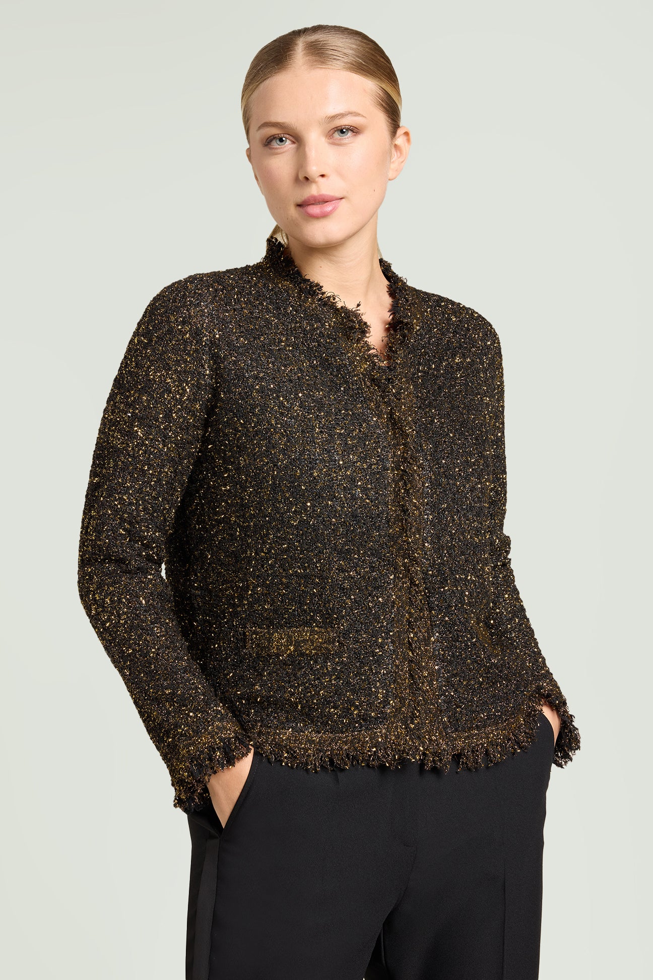 GIACCA IN MAGLIA LUREX BOUCLE'