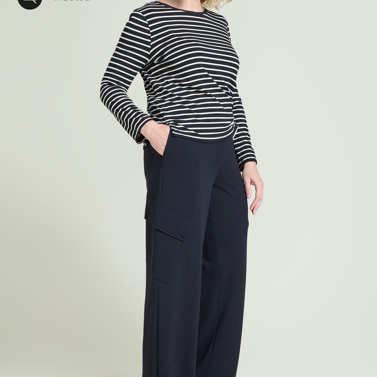 PANTALONI CARGO IN SCUBA TWILL