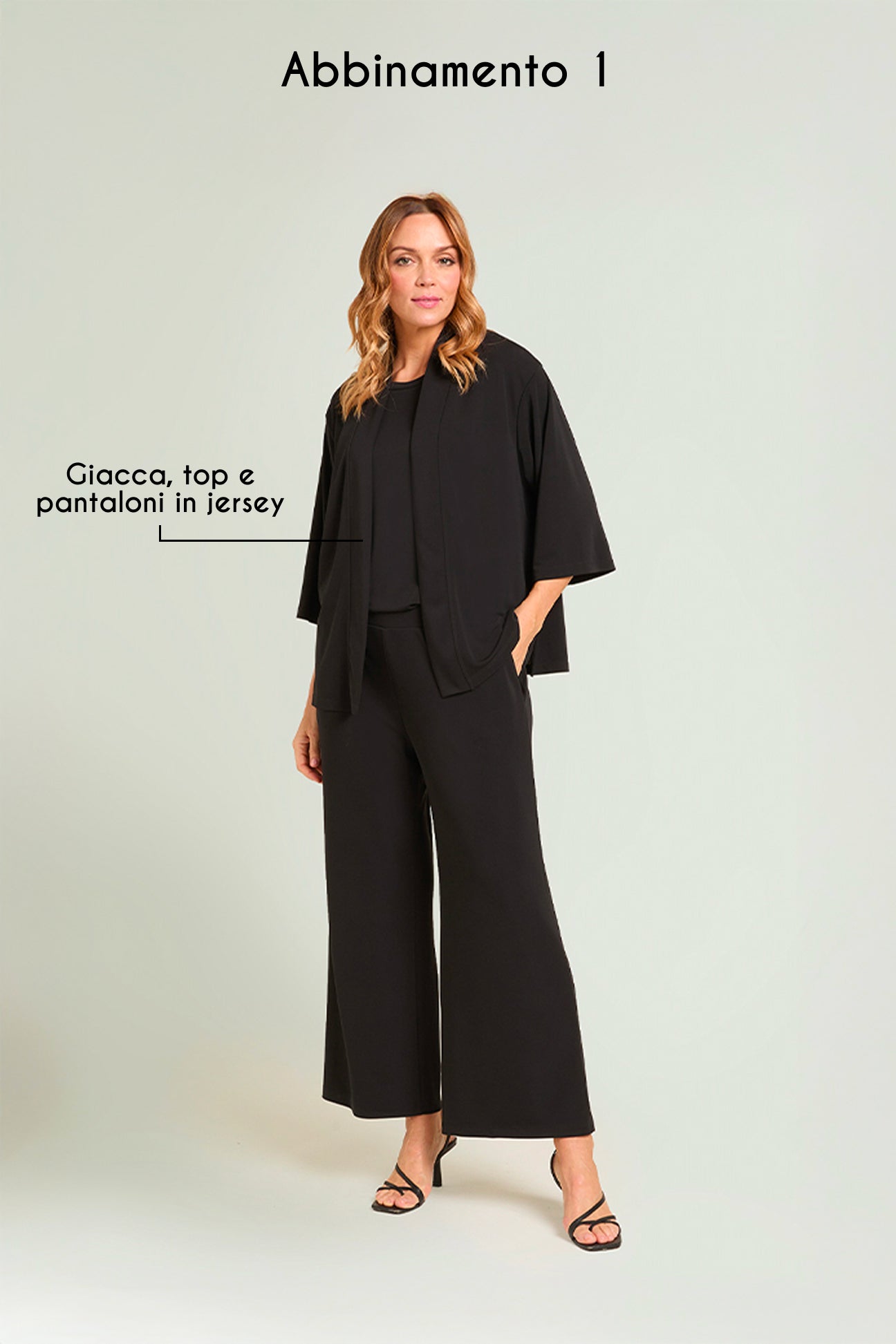 PANTALONI PULL-ON CROPPED IN JERSEY FLUIDO
