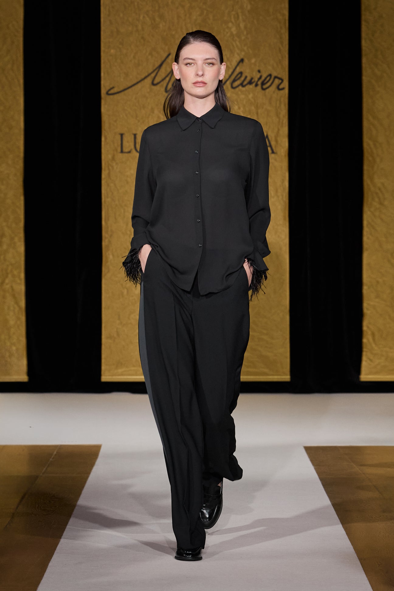 CAMICIA CON POLSI IN MARABU'