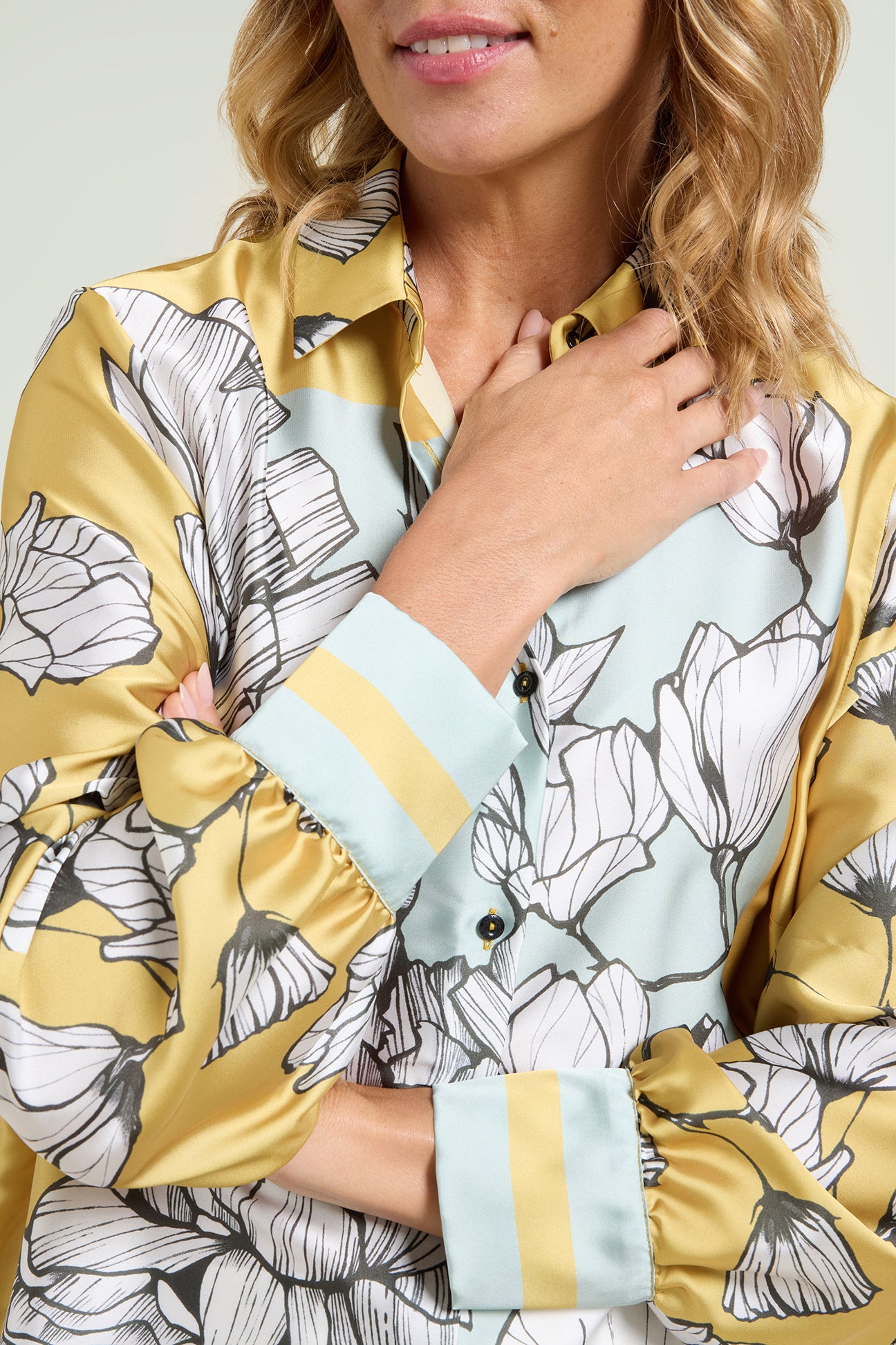 CAMICIA IN RASO STAMPATO