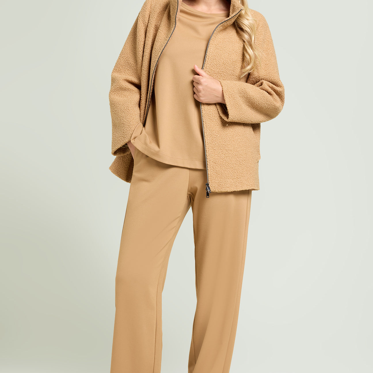 PANTALONI PULL-ON WIDE LEG IN PUNTO MILANO