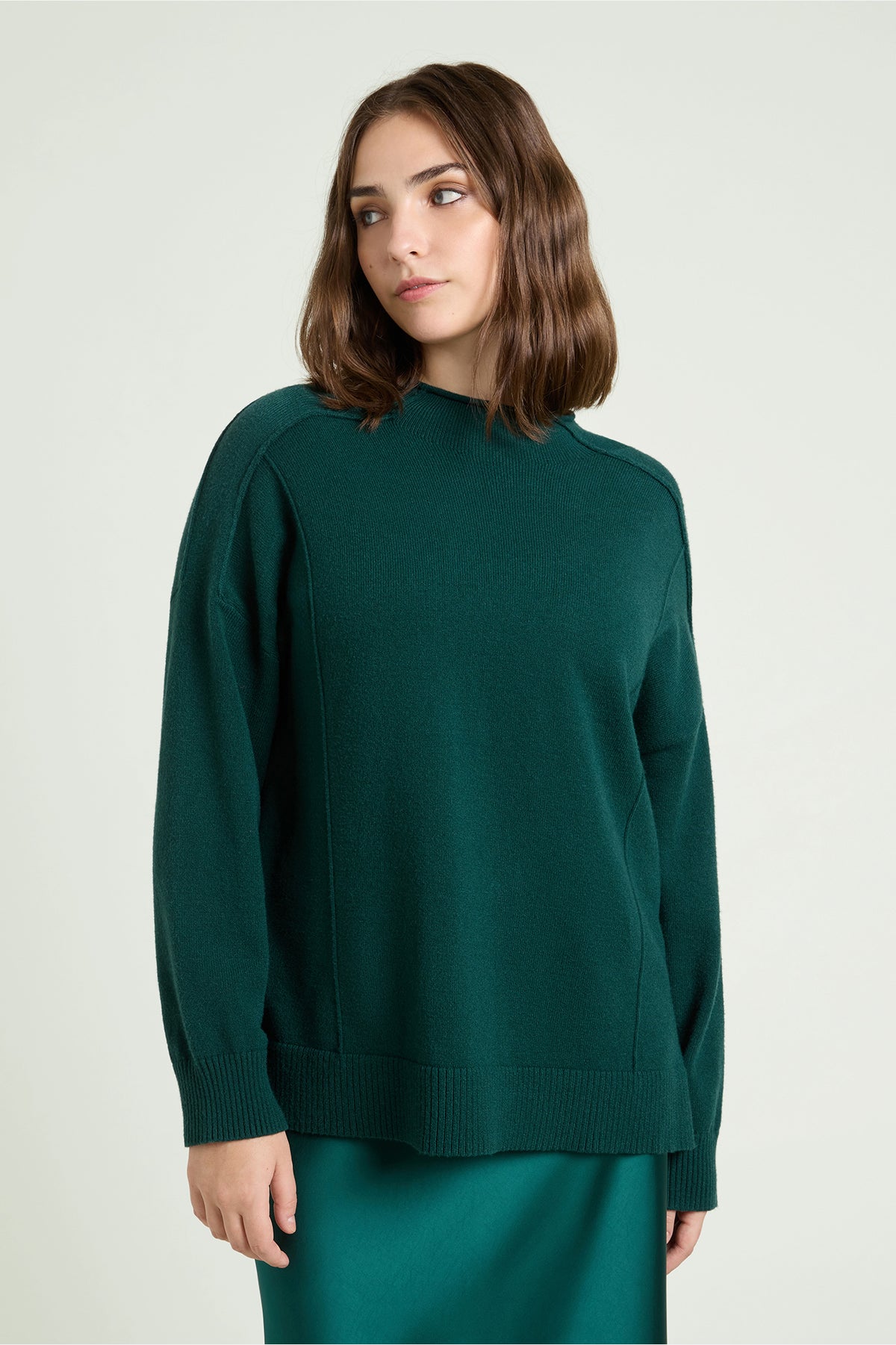 MAGLIA WINTER TOUCH CON SCOLLO A CRATERE