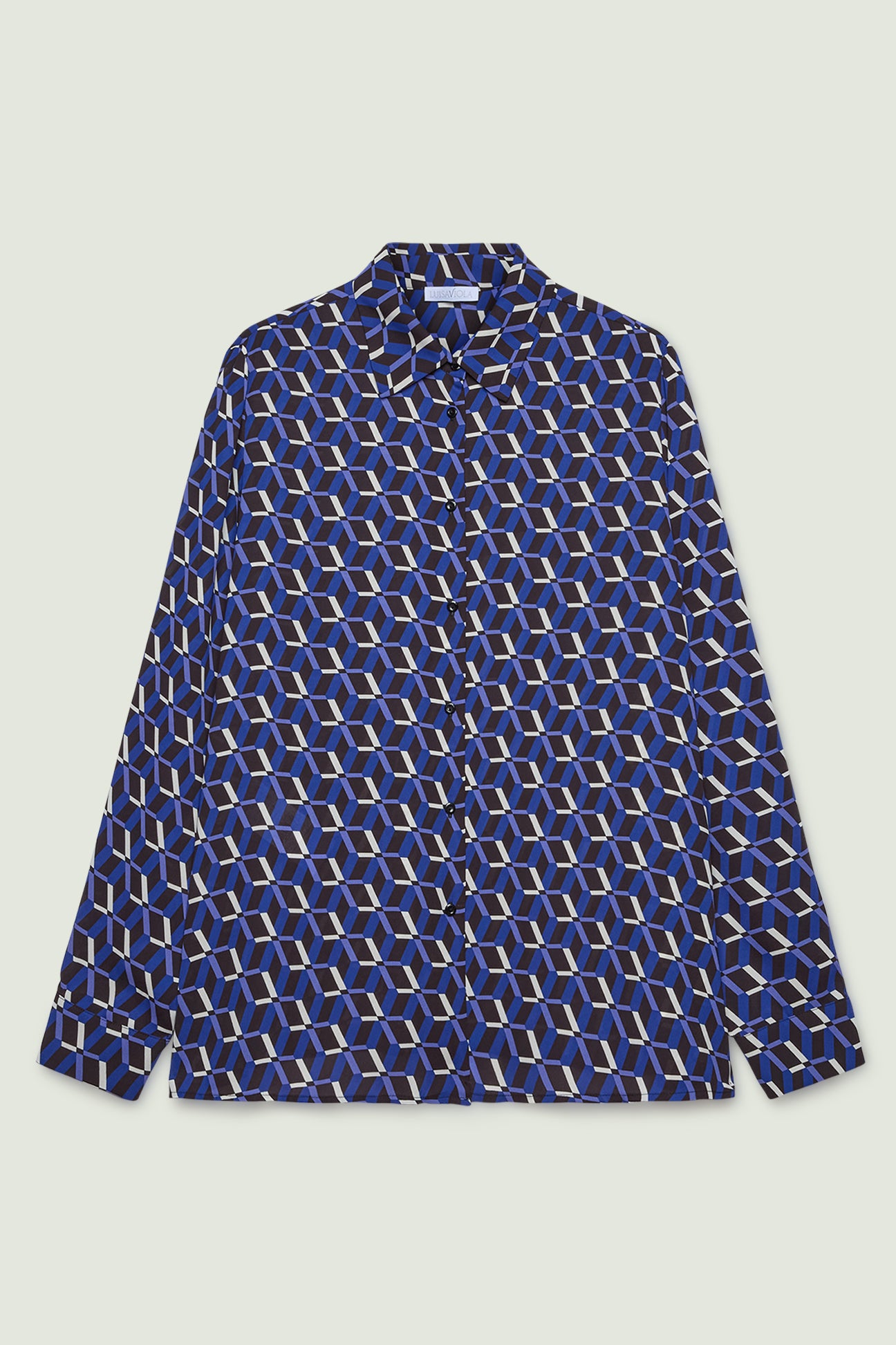 CAMICIA IN DOPPIA GEORGETTE STAMPATA