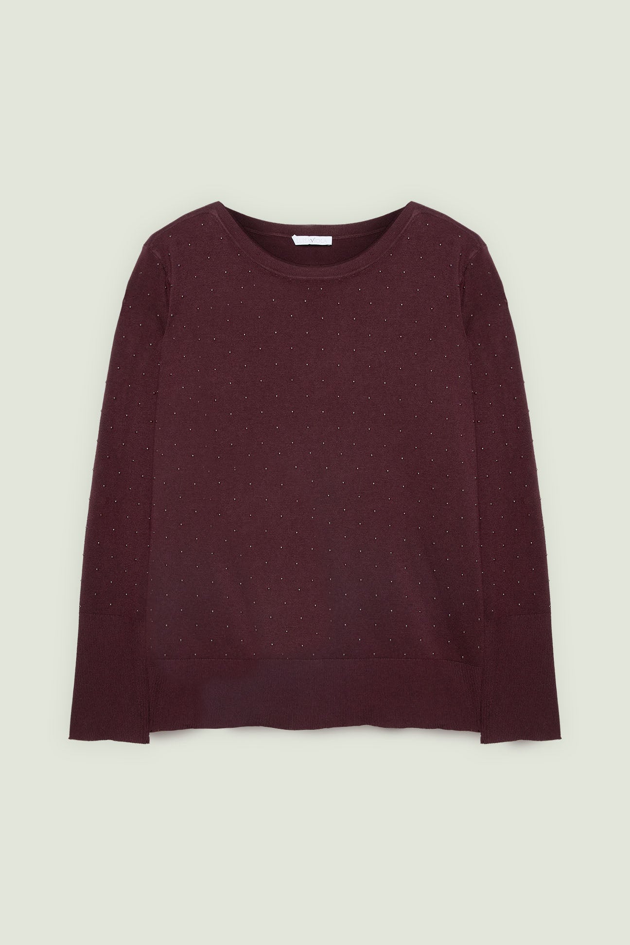MAGLIA IN VISCOSA COMFORT CON BORCHIETTE