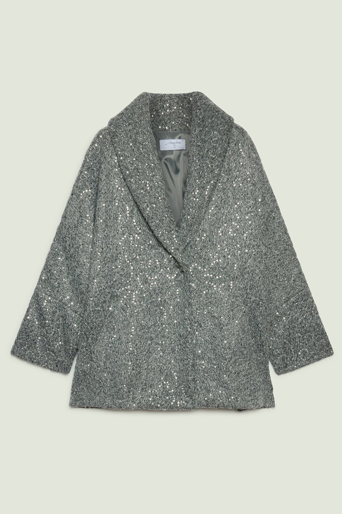 CAPPOTTO MELANGE RICAMATO