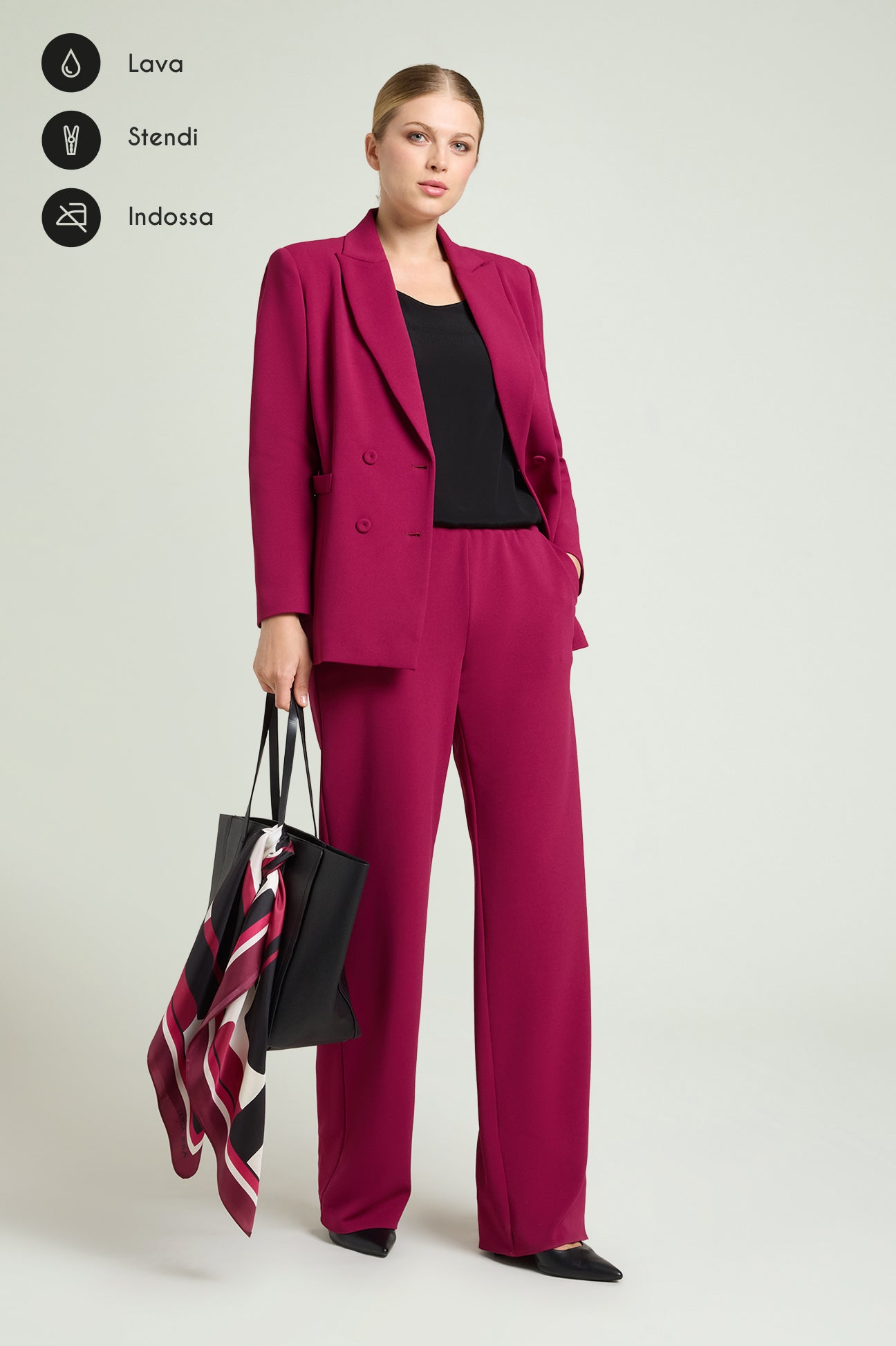 PANTALONI PULL-ON AMPI IN CREPE