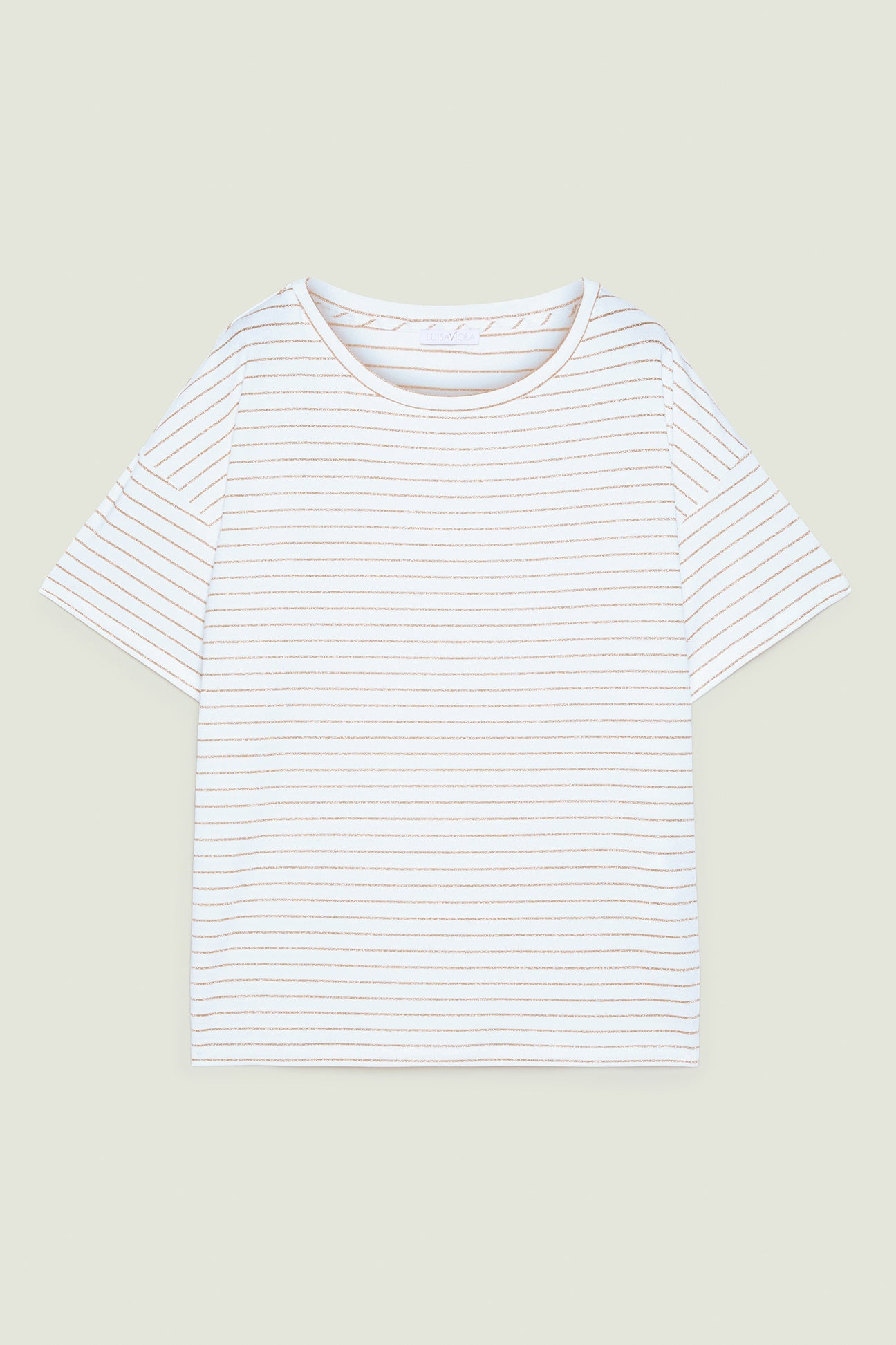 T-SHIRT A RIGHE LUREX