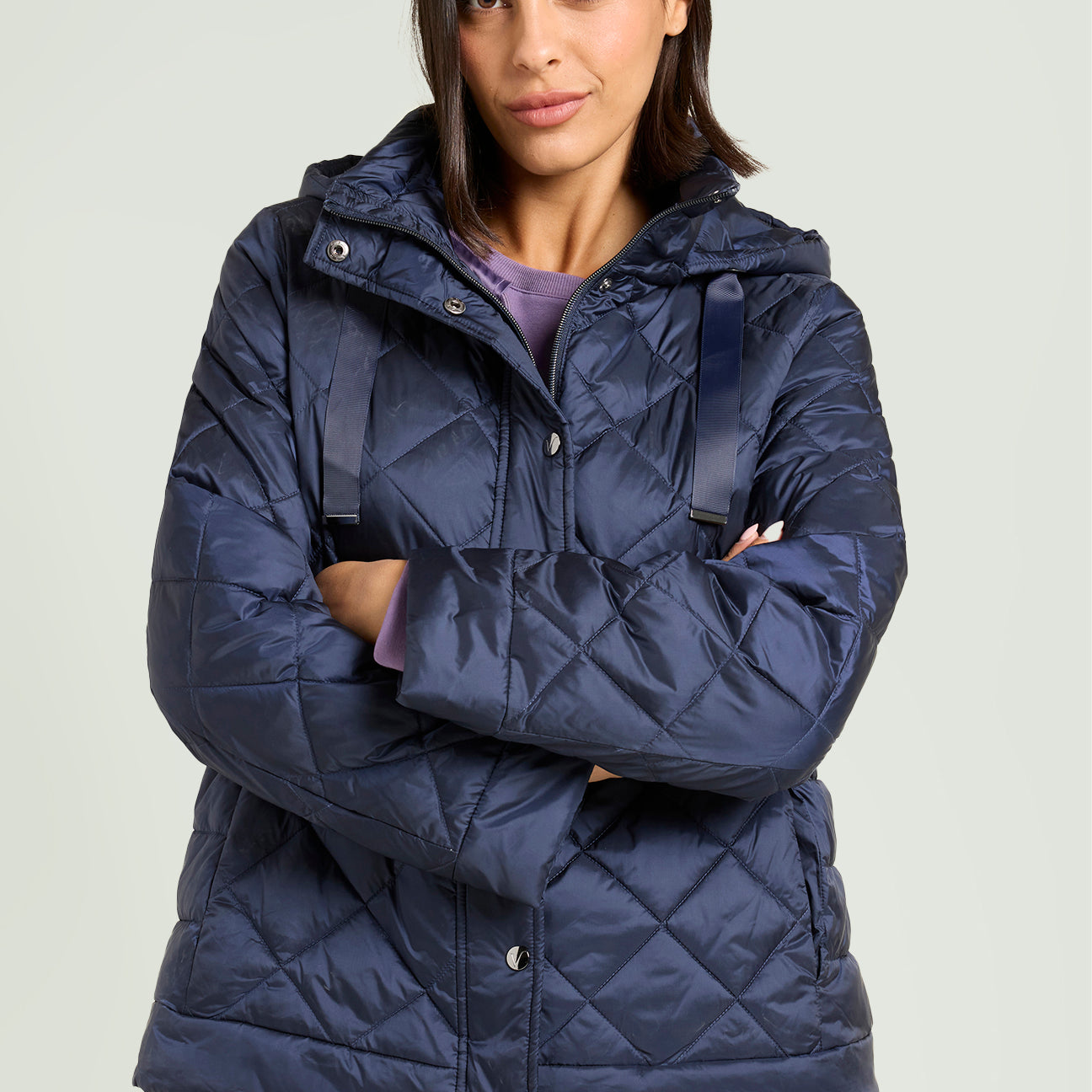 PIUMINO CON CAPPUCCIO STACCABILE