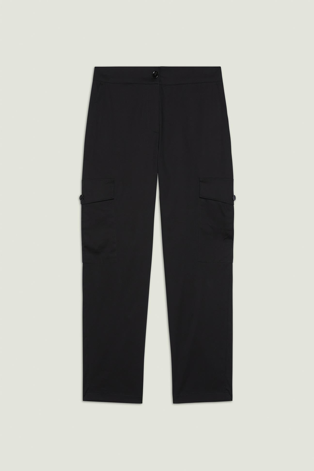 PANTALONI CARGO IN POPELINE