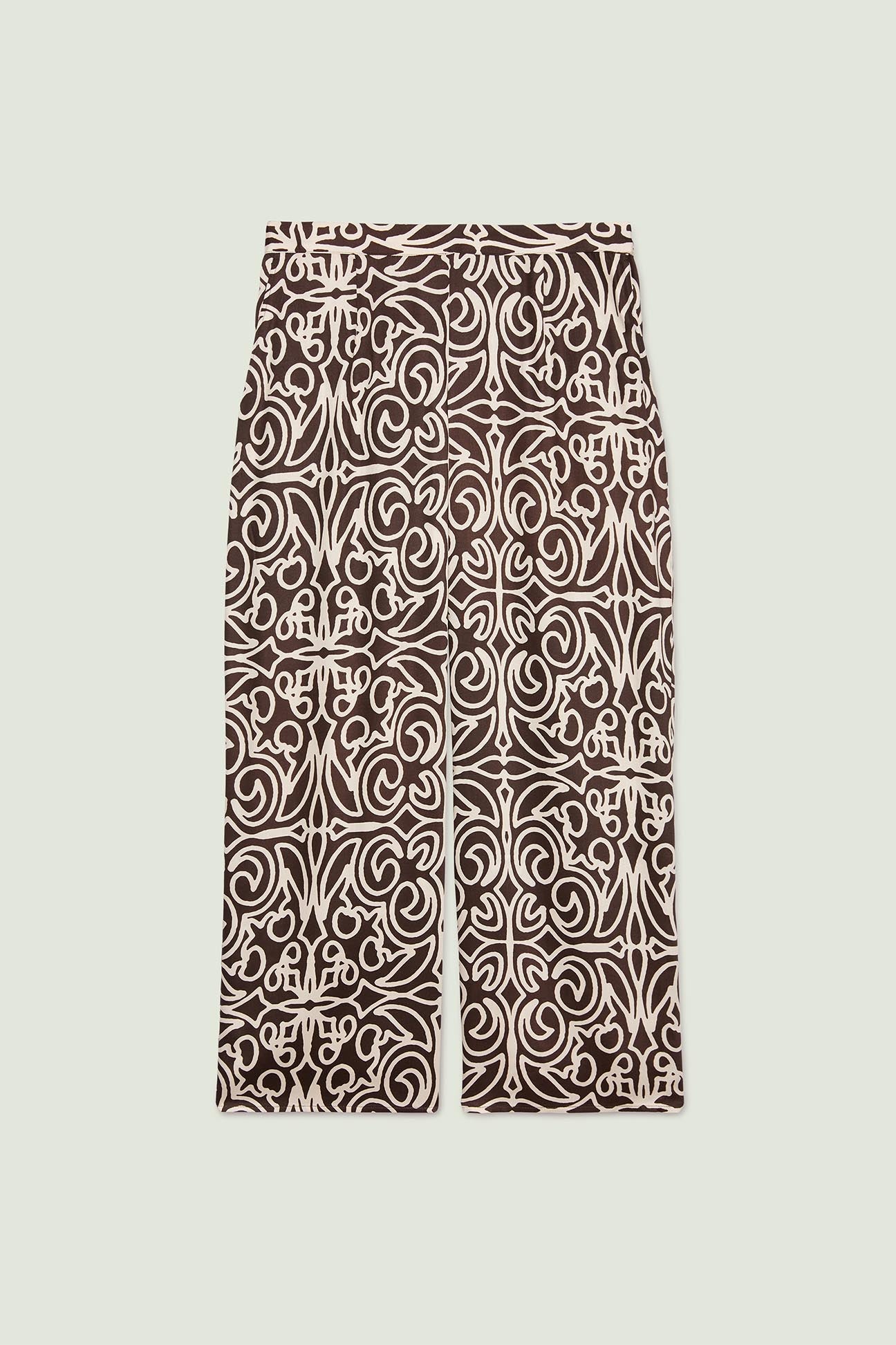 PANTALONI AMPI IN GIAVANESE STAMPATA