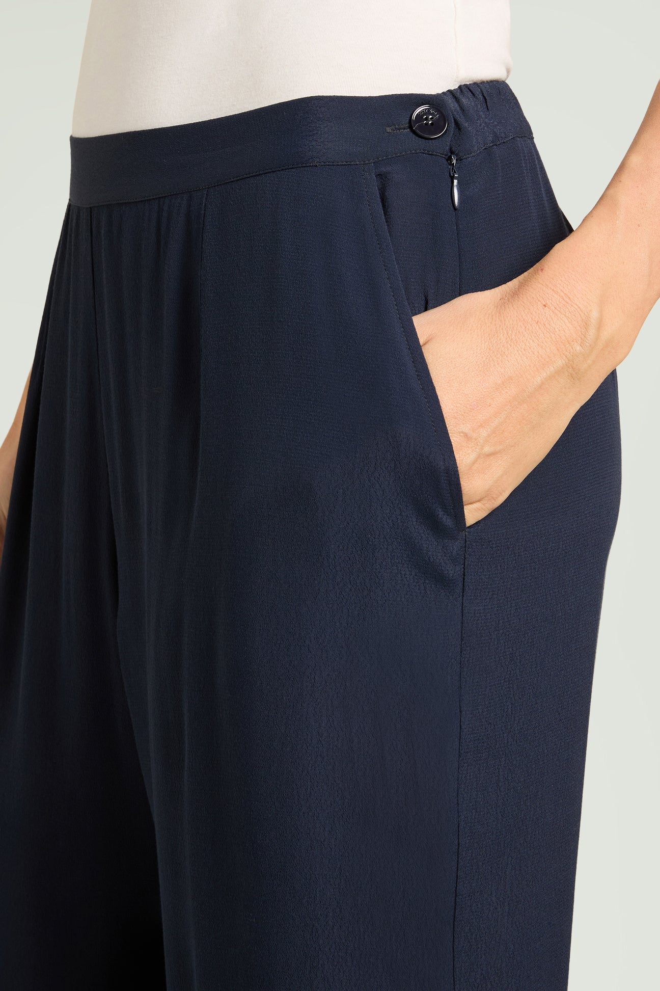 PANTALONI AMPI IN MAROCAINE