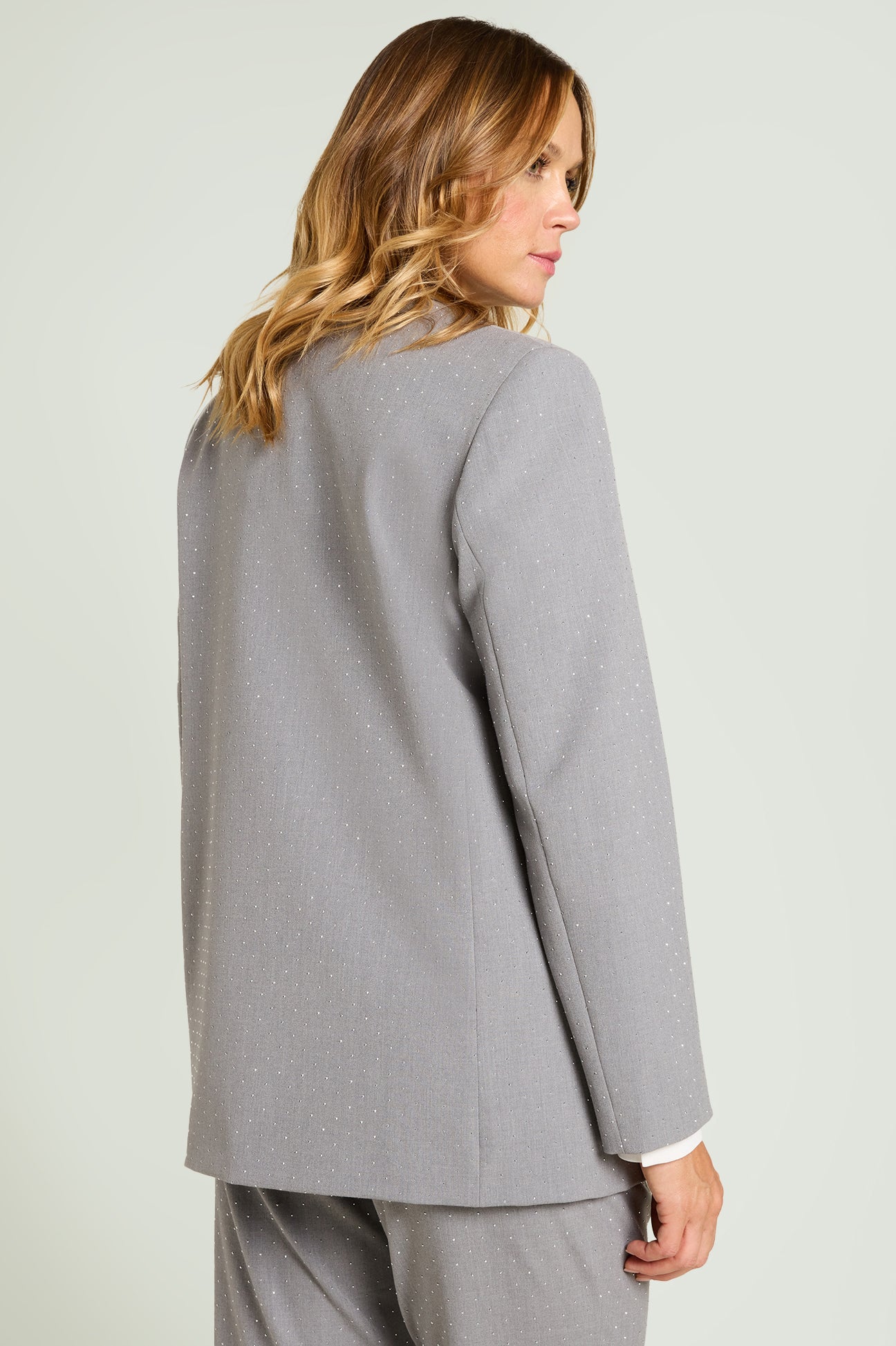 BLAZER MELANGE FULL STRASS