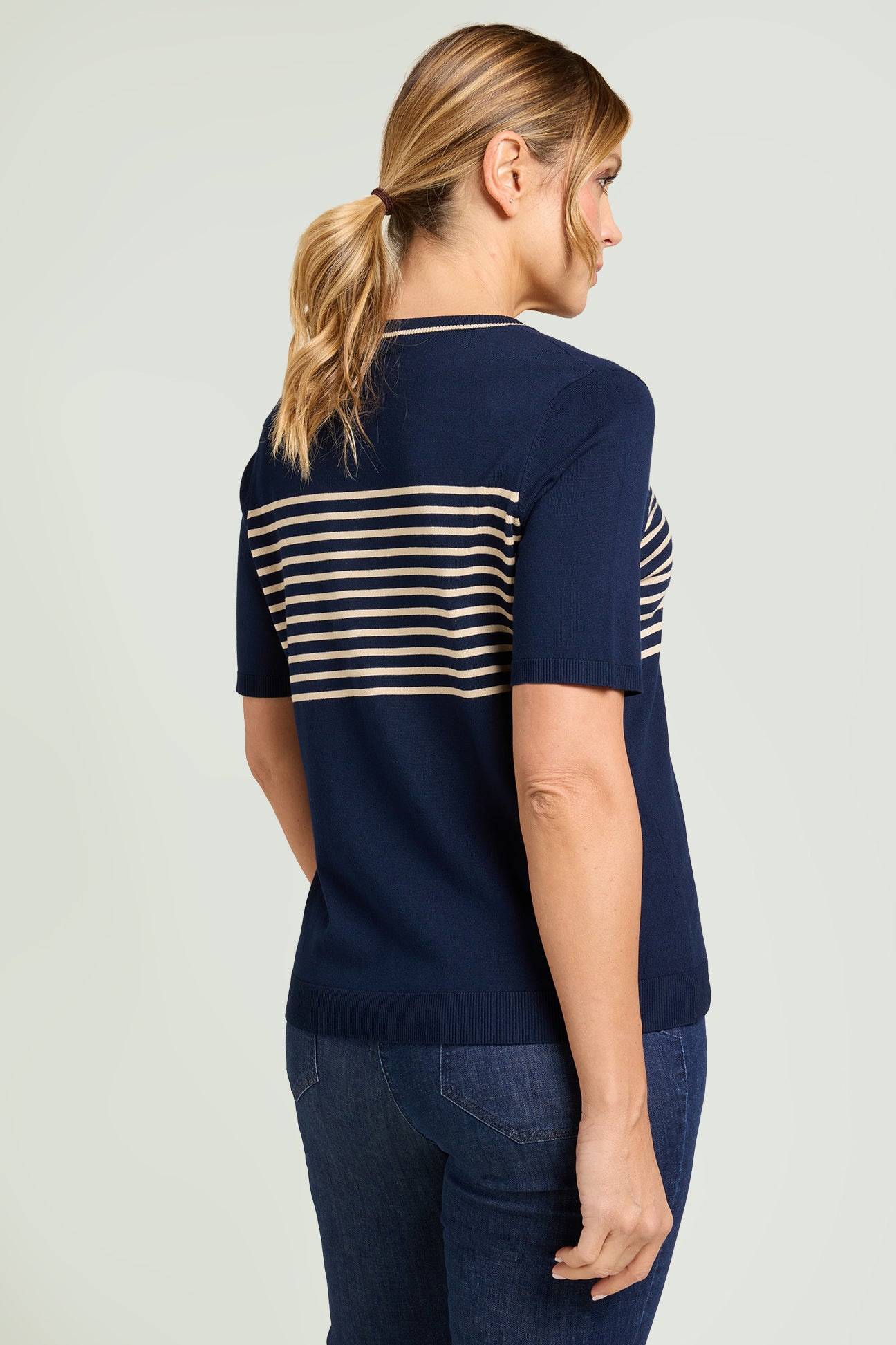 MAGLIA A RIGHE IN VISCOSA COMFORT