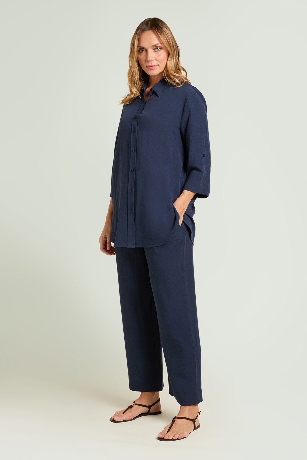 CAMICIA IN LINO VISCOSA