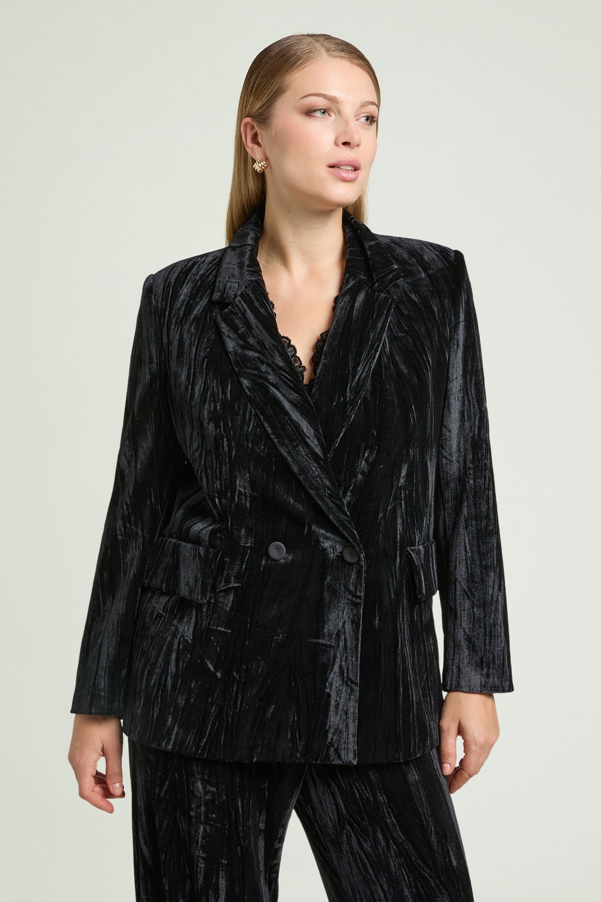 BLAZER IN VELLUTO FROISSE'