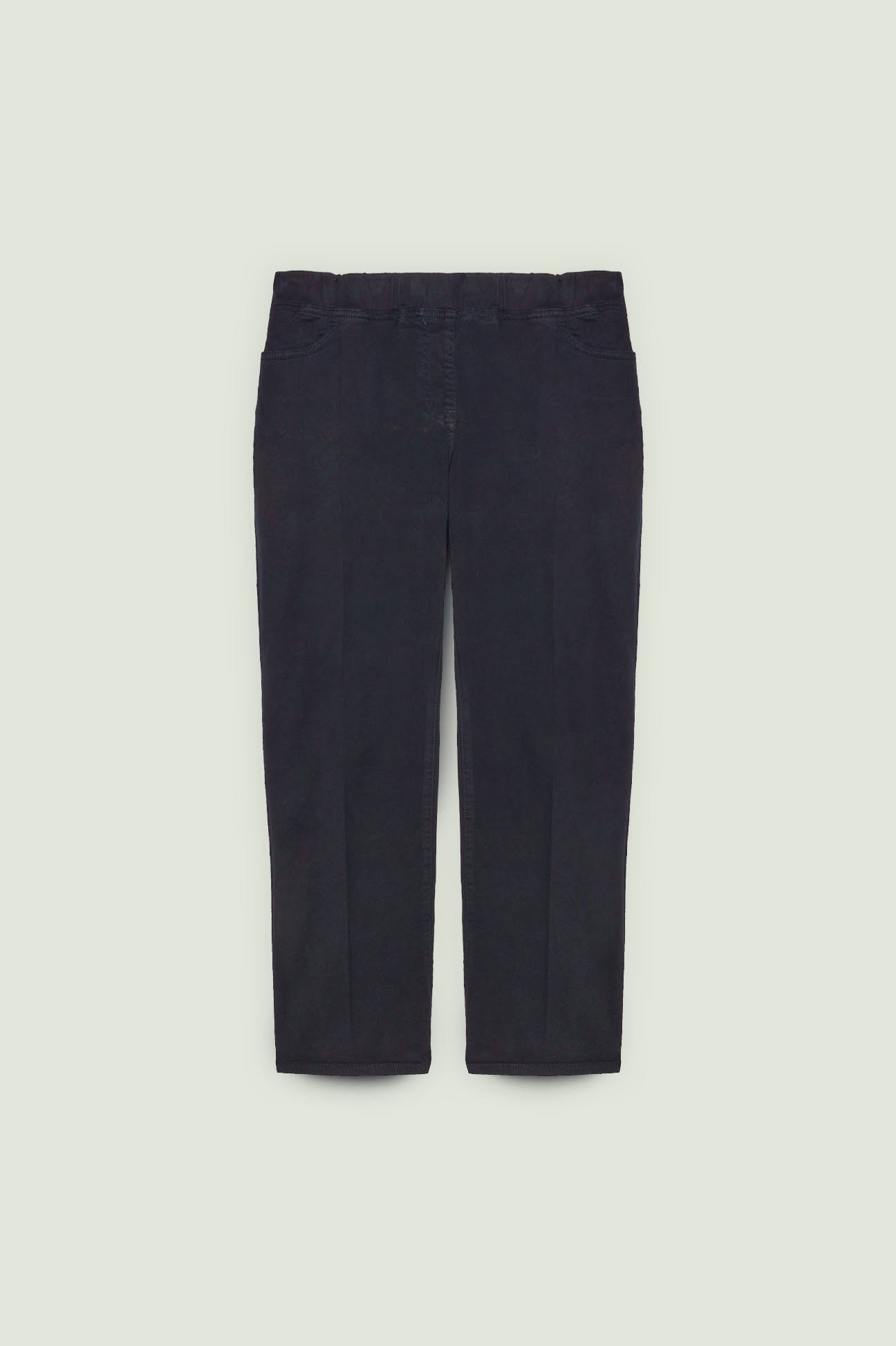 PANTALONI PULL-ON KICK FLARE IN WINTER COTTON