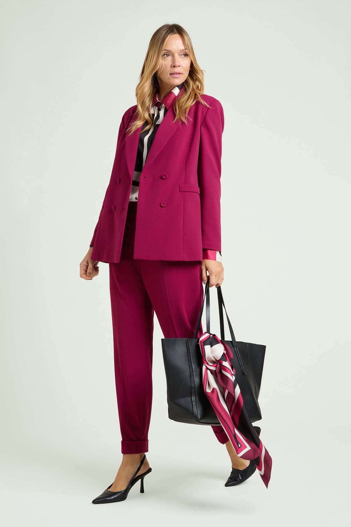 PANTALONI PULL-ON CHINOS IN CREPE