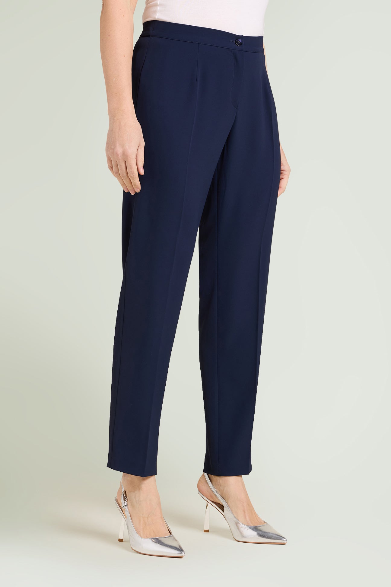 PANTALONI A SIGARETTA IN CADY