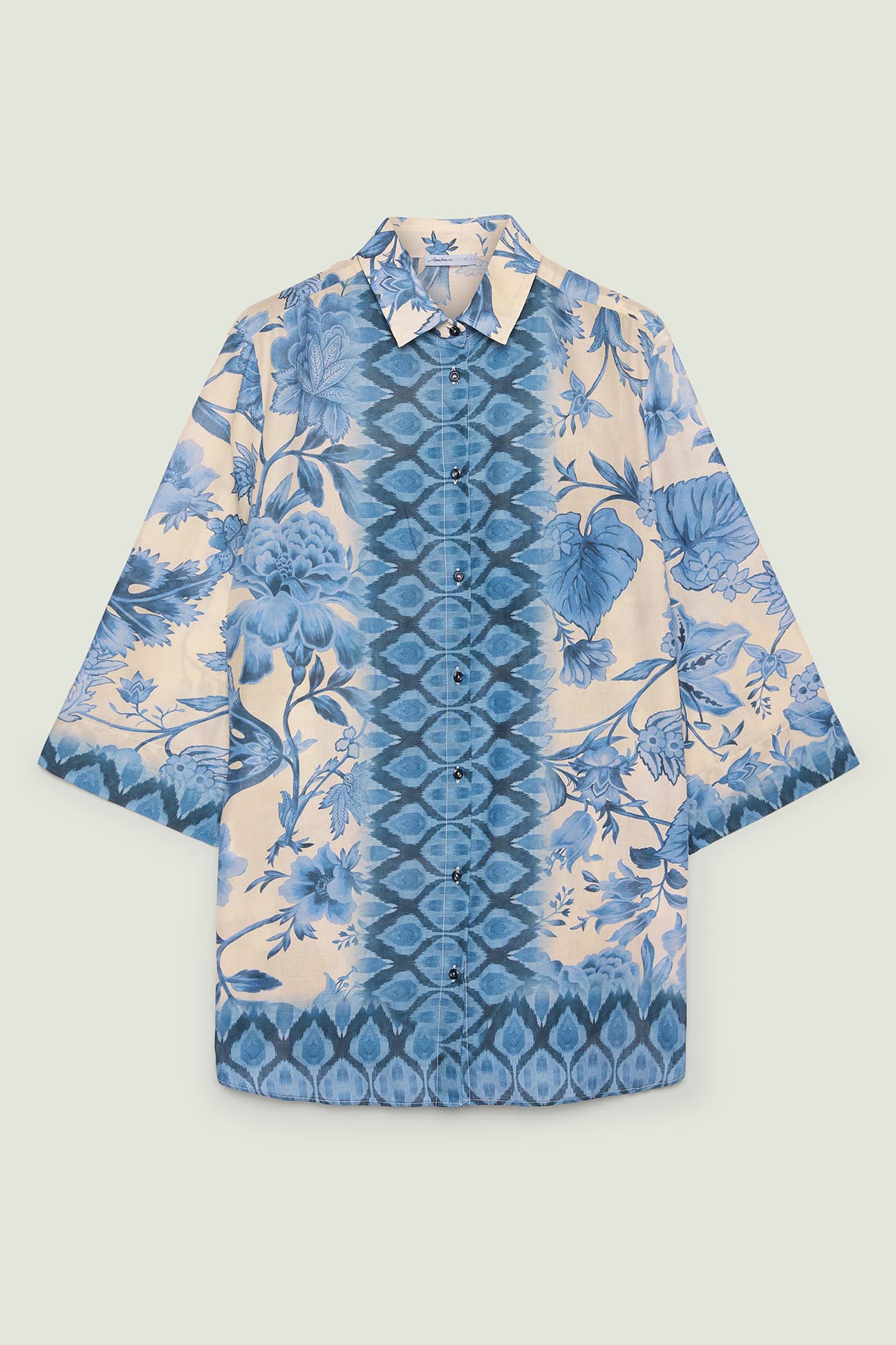 CAMICIA IN MUSSOLA STAMPATA