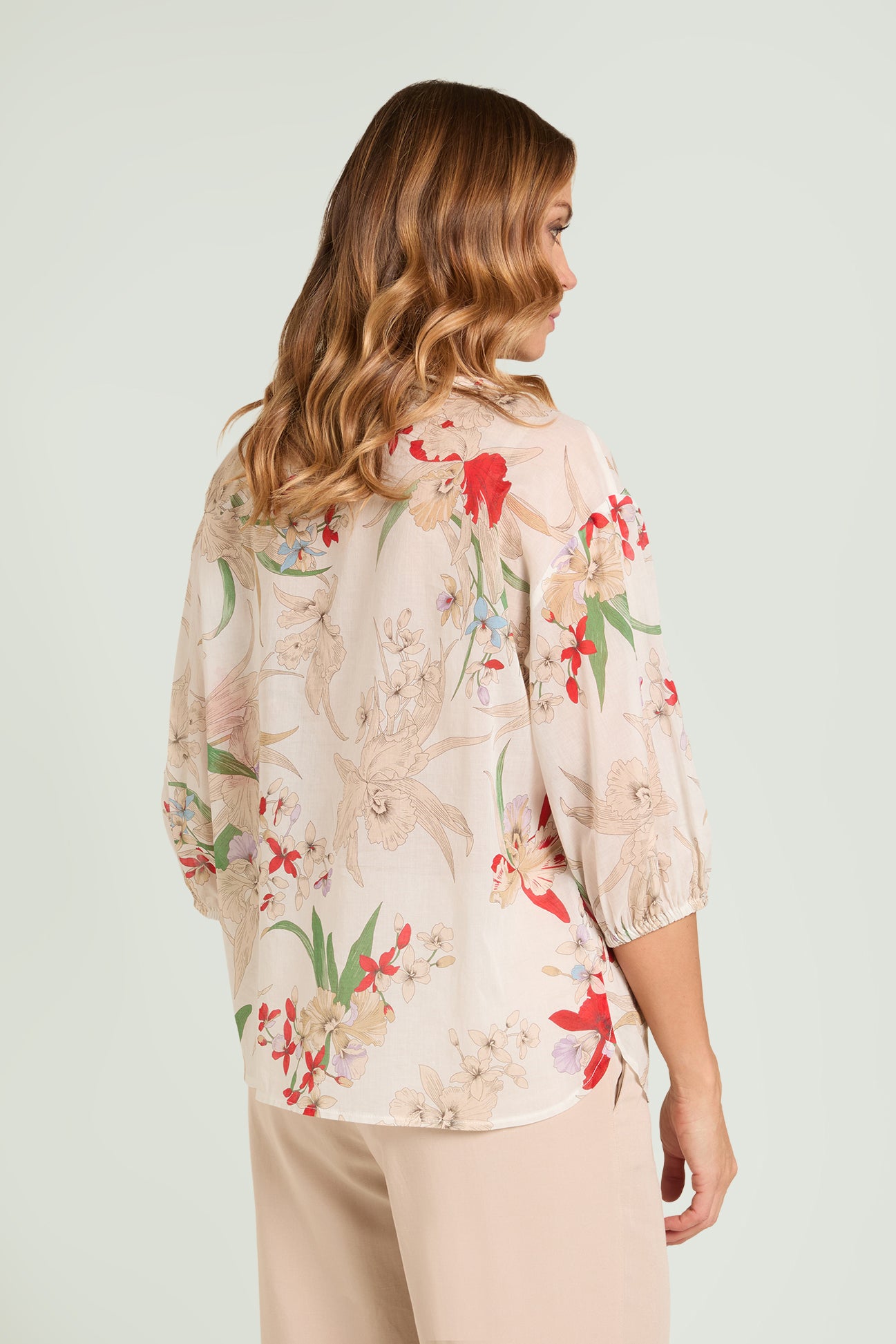 CAMICIA  IN MUSSOLA STAMPATA