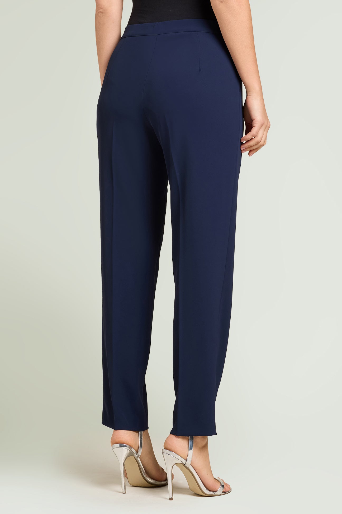 PANTALONI A SIGARETTA IN CADY