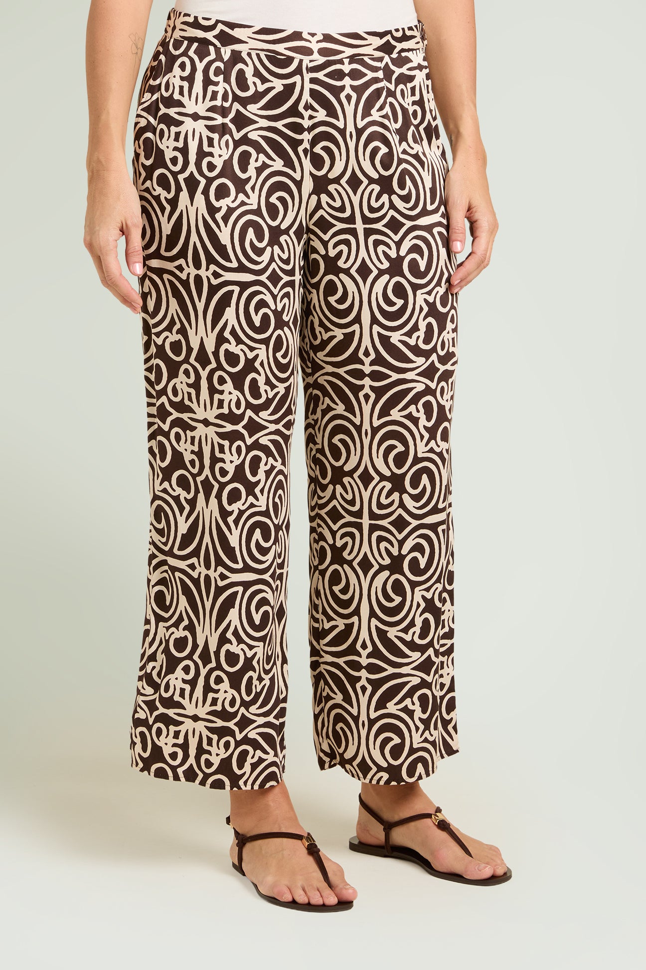 PANTALONI AMPI IN GIAVANESE STAMPATA