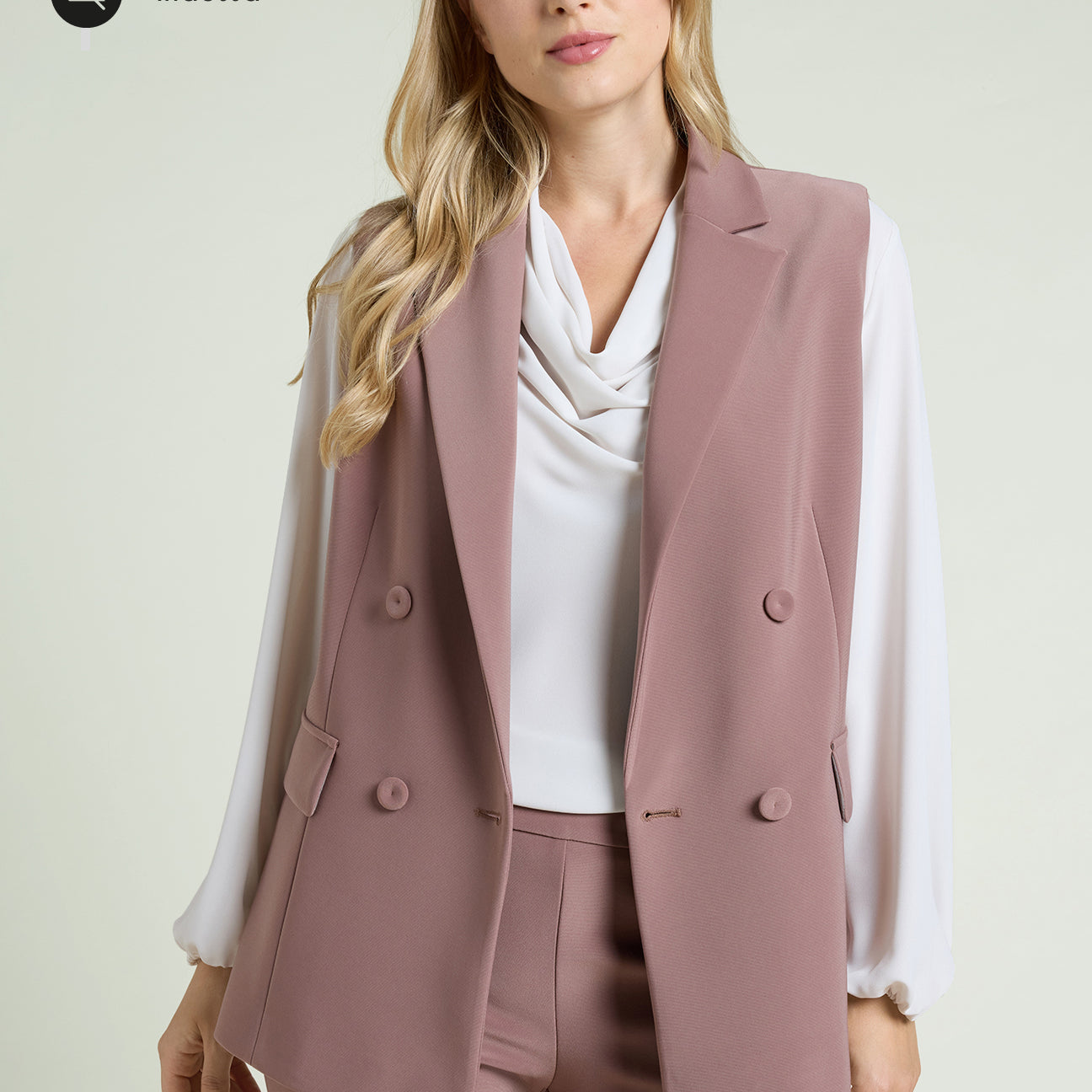 GIACCA-GILET IN COMPACT STRETCH