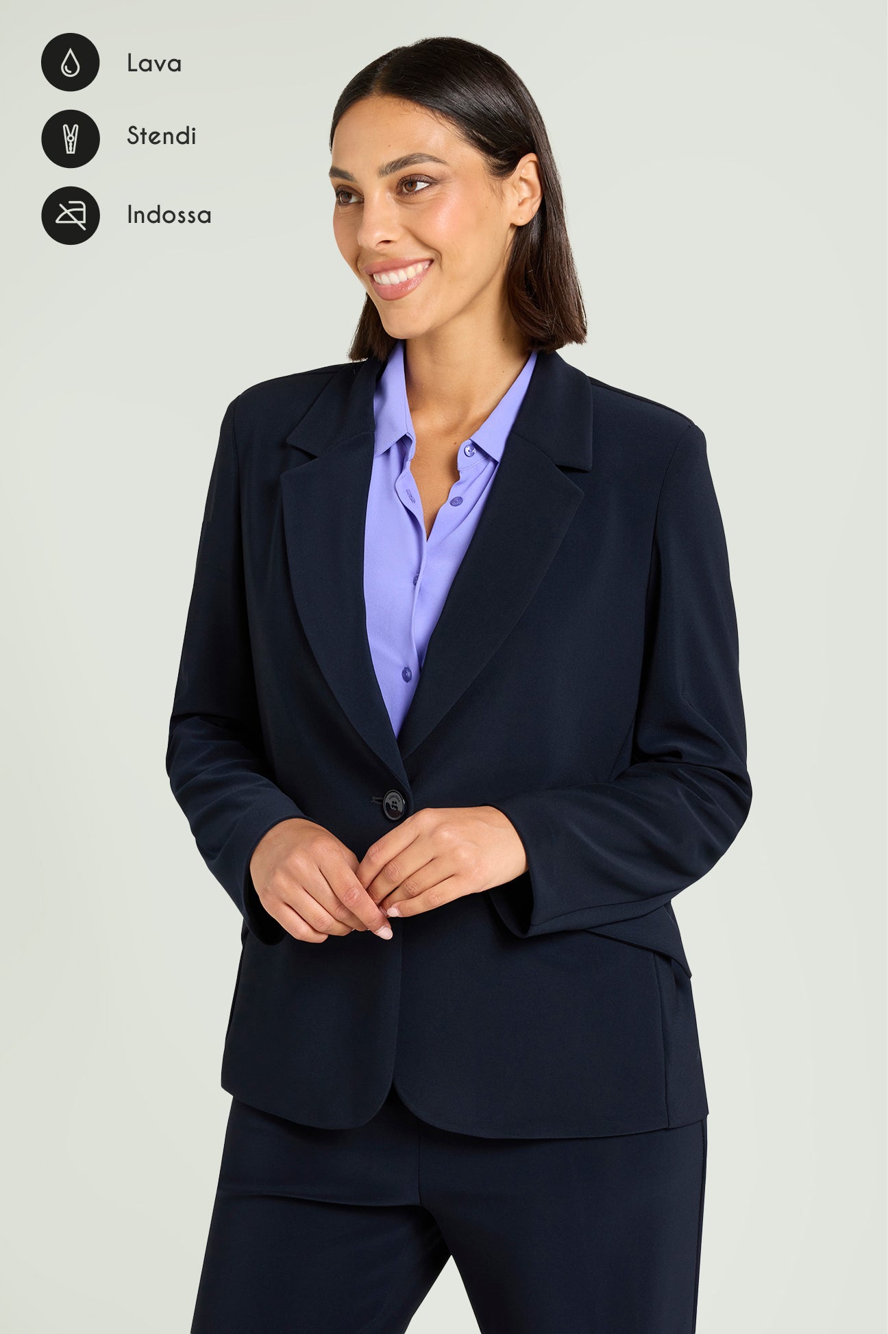 BLAZER IN COMPATTO STRETCH