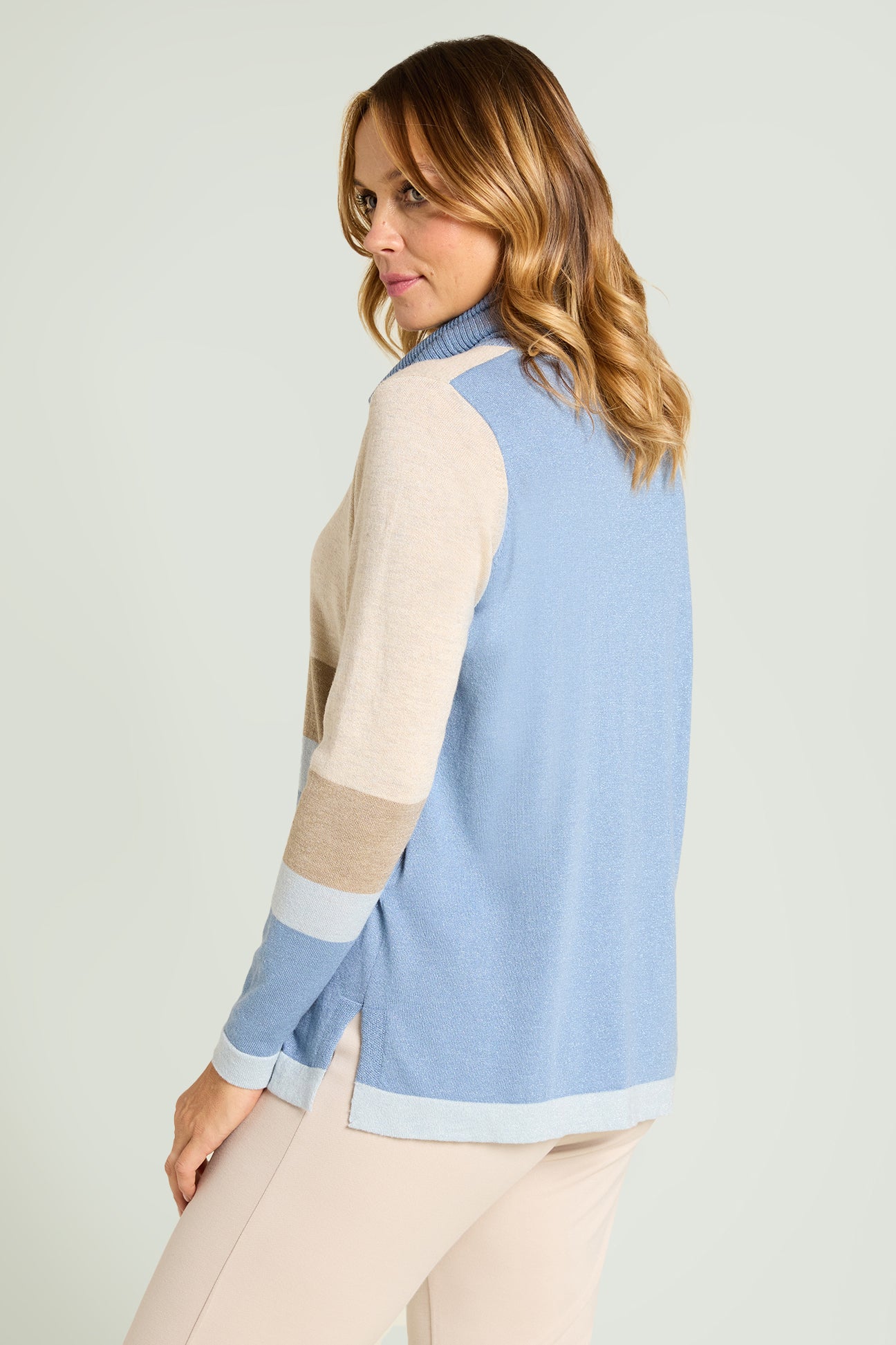 MAGLIA SHINY COLOR BLOCK