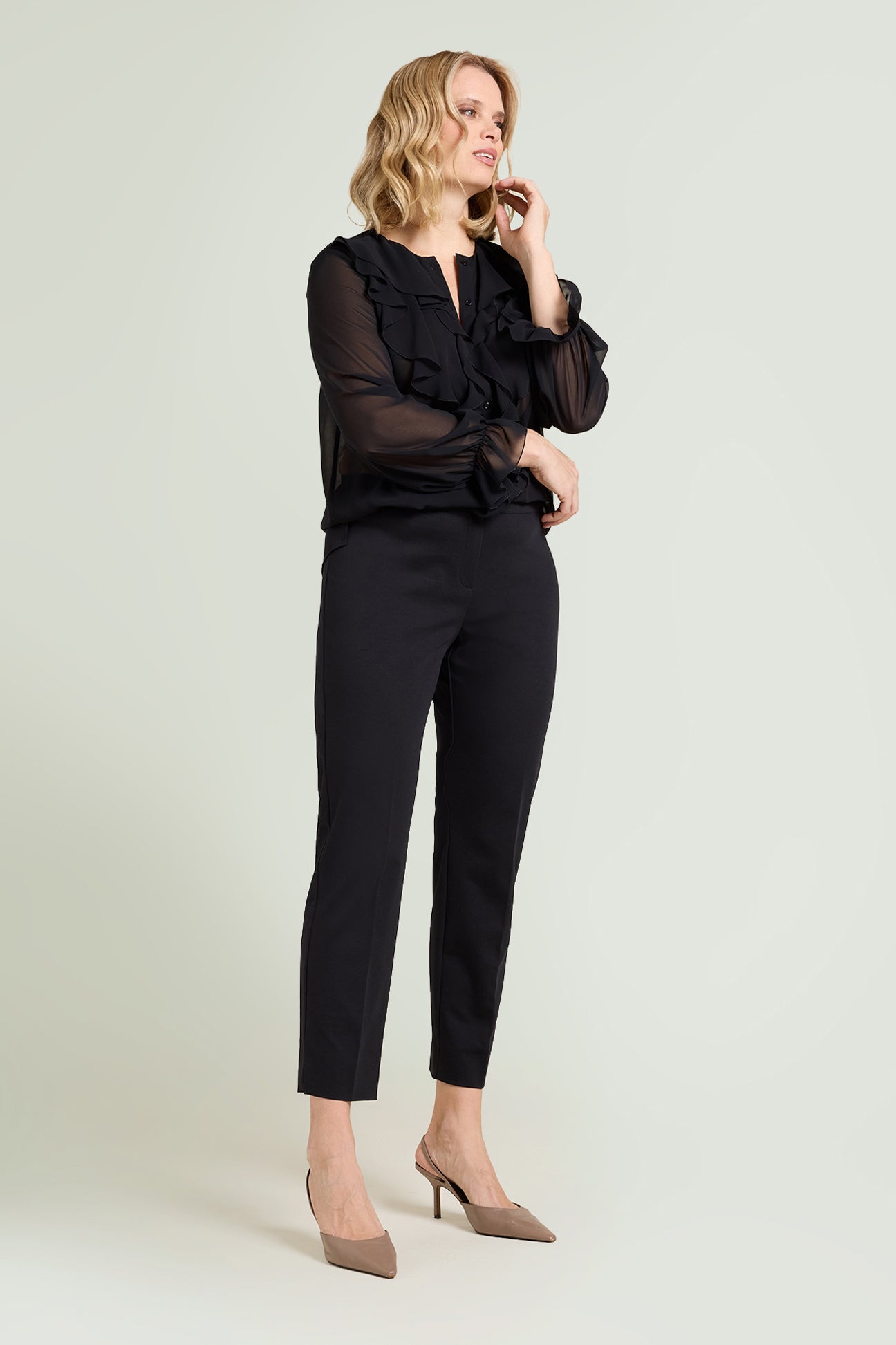 PANTALONI A SIGARETTA IN PUNTO MILANO