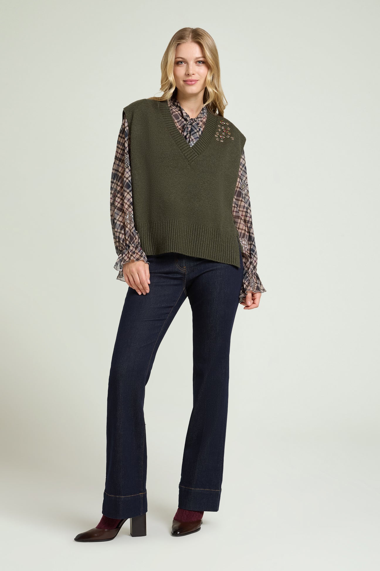 GILET RICAMATO