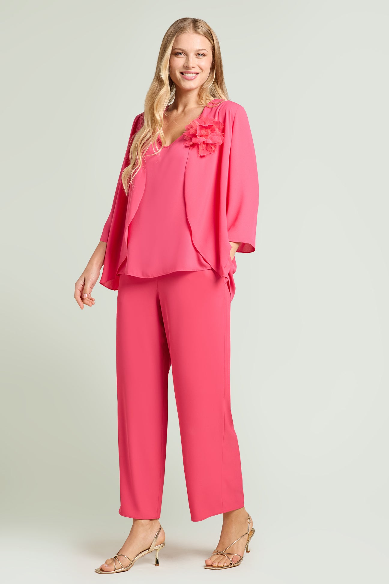TOP E COPRISPALLE IN DOPPIA GEORGETTE