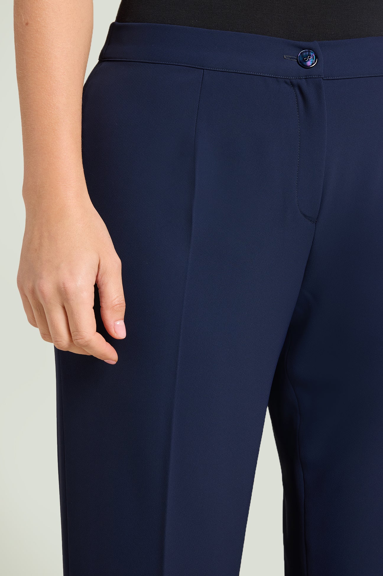 PANTALONI A SIGARETTA IN CADY