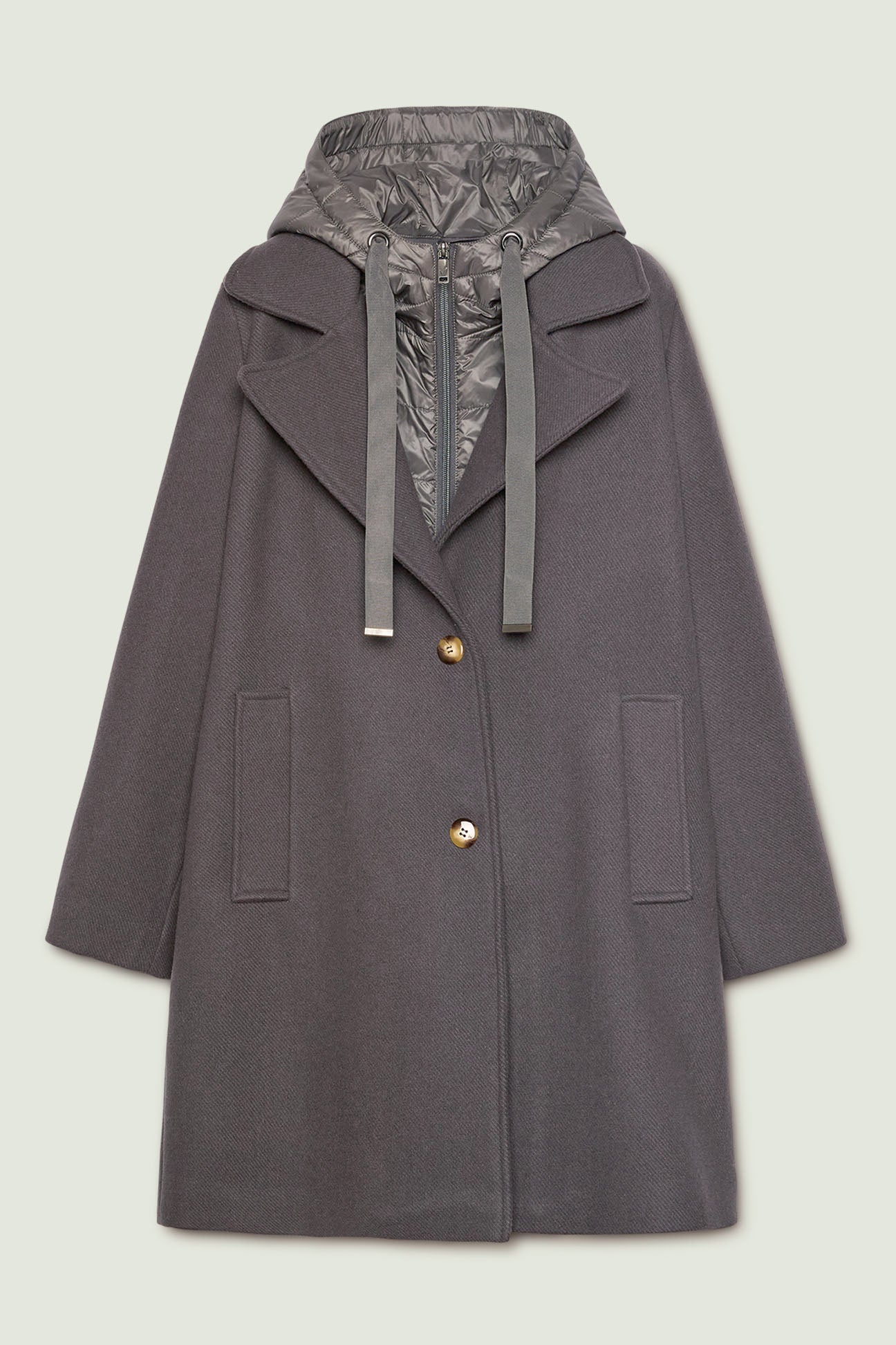 CAPPOTTO CON CAPPUCCIO IN NYLON