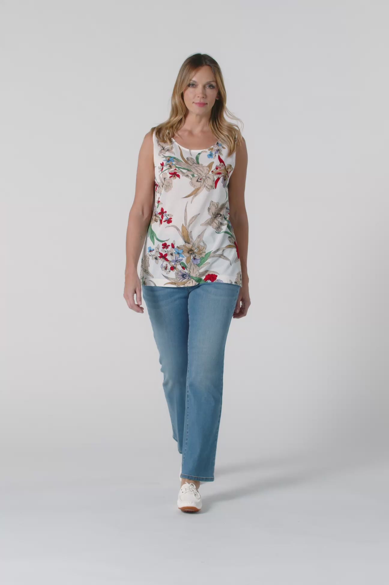 TOP STAMPATO IN TRICOT