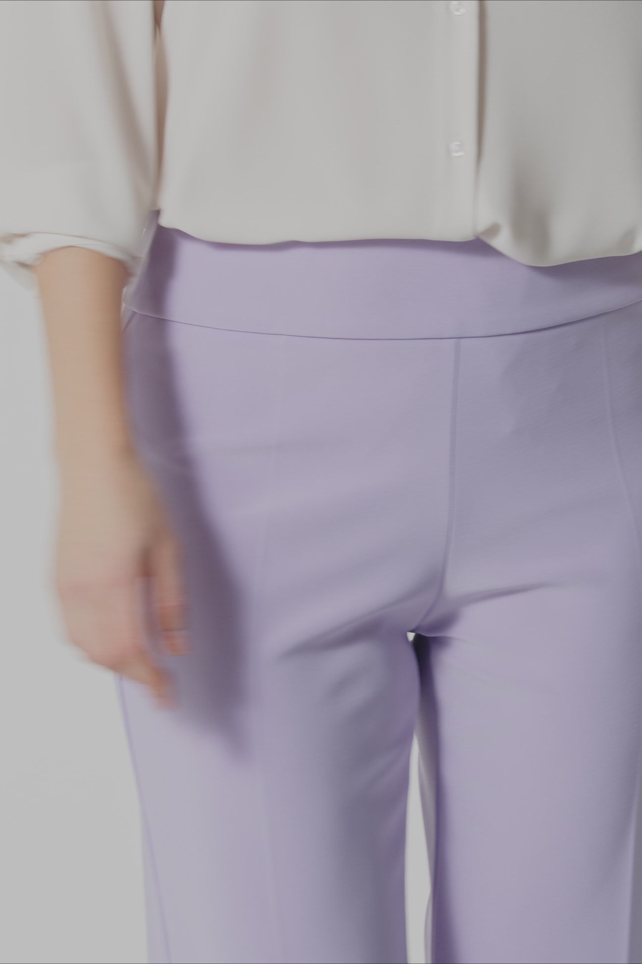 PANTALONI PULL-ON DRITTI IN COMPACT STRETCH